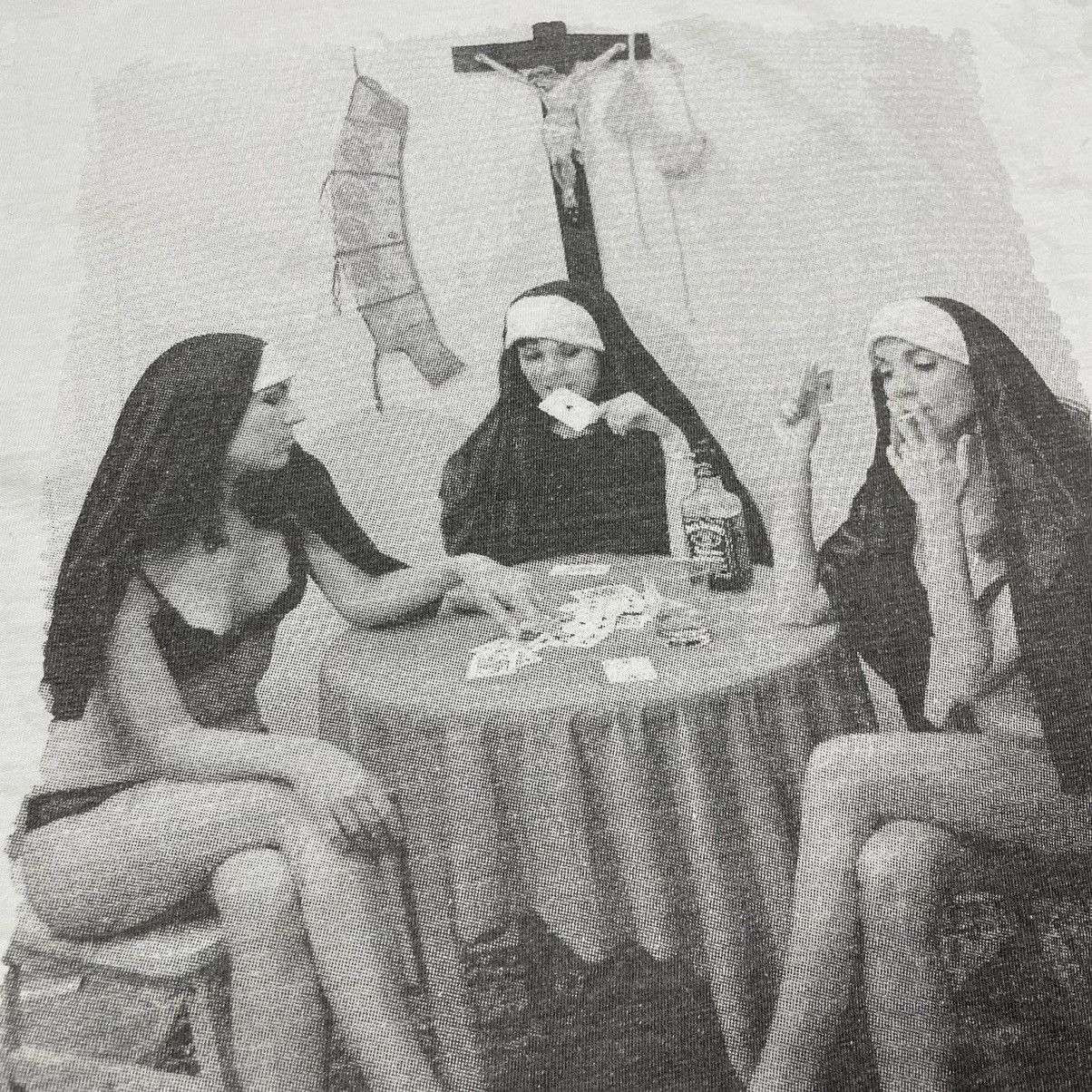 Vintage Vintage ADULT “ NAKED NUNS POKER FUCK ABSURD “ SLOGAN Tee Size US M / EU 48-50 / 2 - 6 Thumbnail