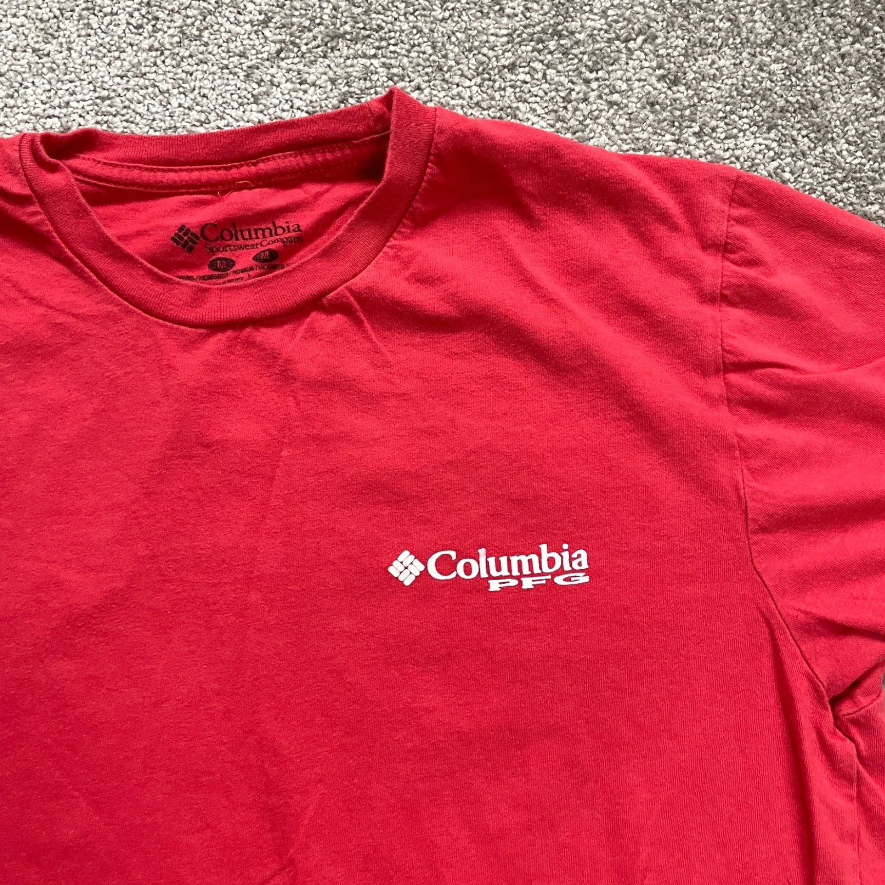 Vintage Columbia PFG T-Shirt Mens M Red Short Sleeve Crew Neck Casual Tee Size US M / EU 48-50 / 2 - 5 Thumbnail