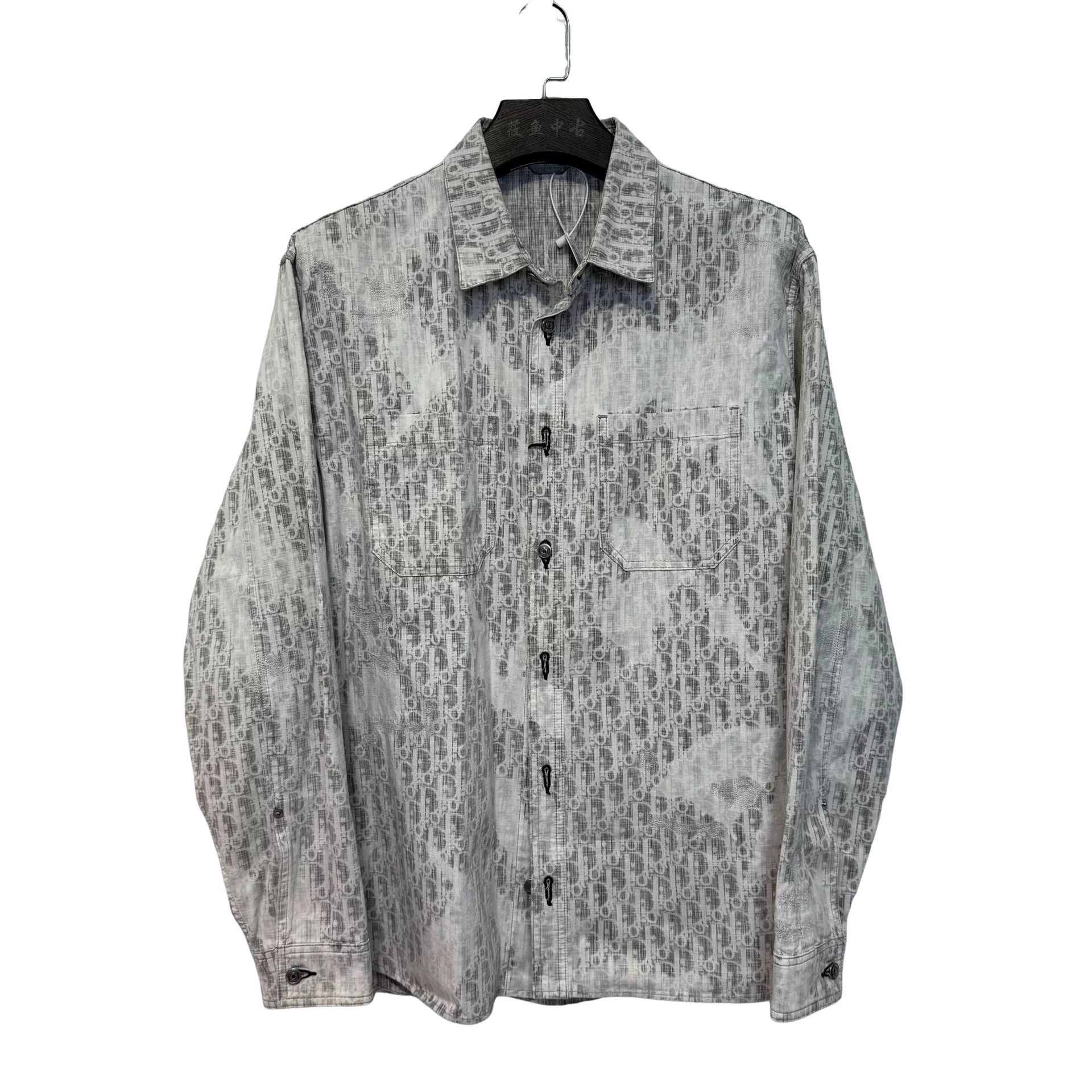 Dior Dior Oblique Monogram Button Up Shirt Size XL Size US XL / EU 56 / 4 - 1 Thumbnail