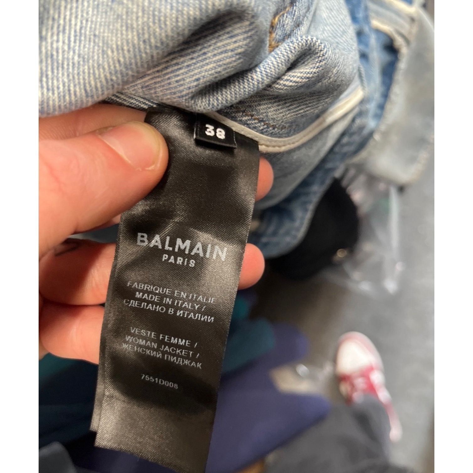 Balmain Balmain Raw-Edge Denim Jacket - Size FR38 / M Size S / US 4 / IT 40 - 7 Thumbnail