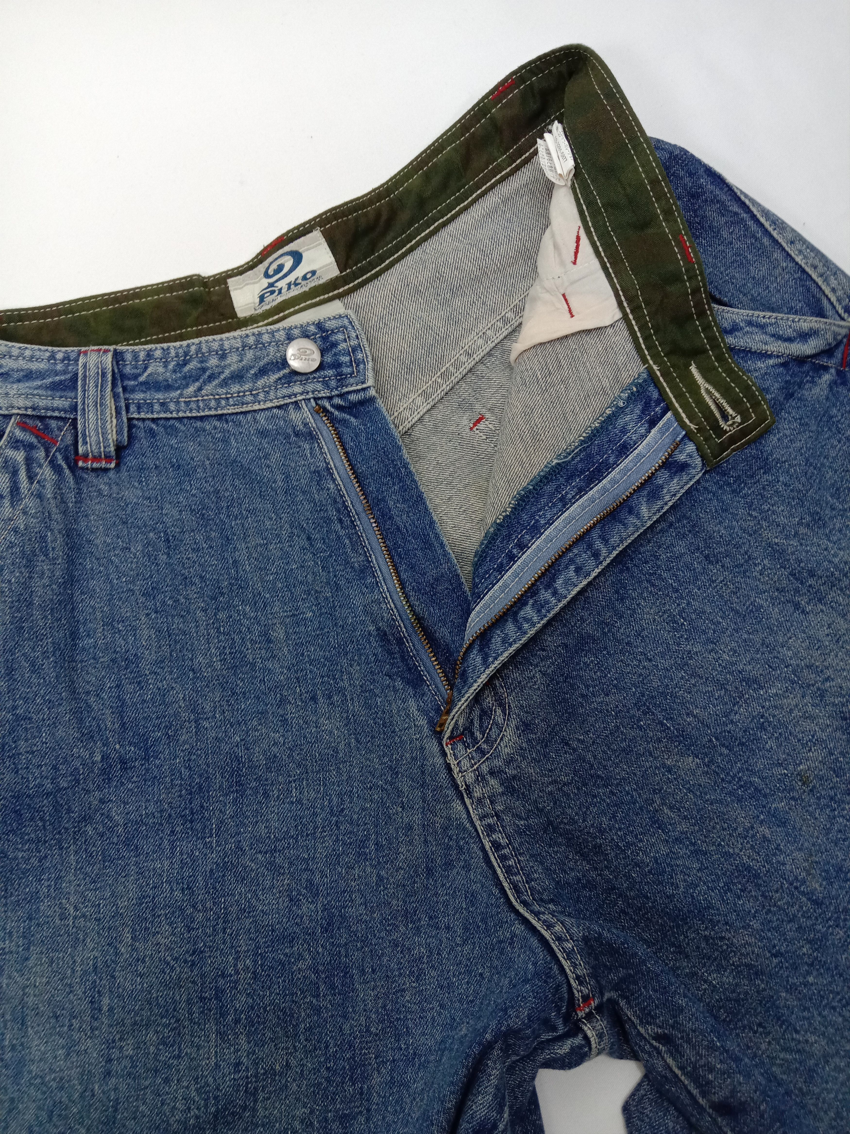 Japanese Brand Vintage Japanese Piko Wide Multi Pocket Cargo Baggy Jeans Size US 31 - 11 Thumbnail
