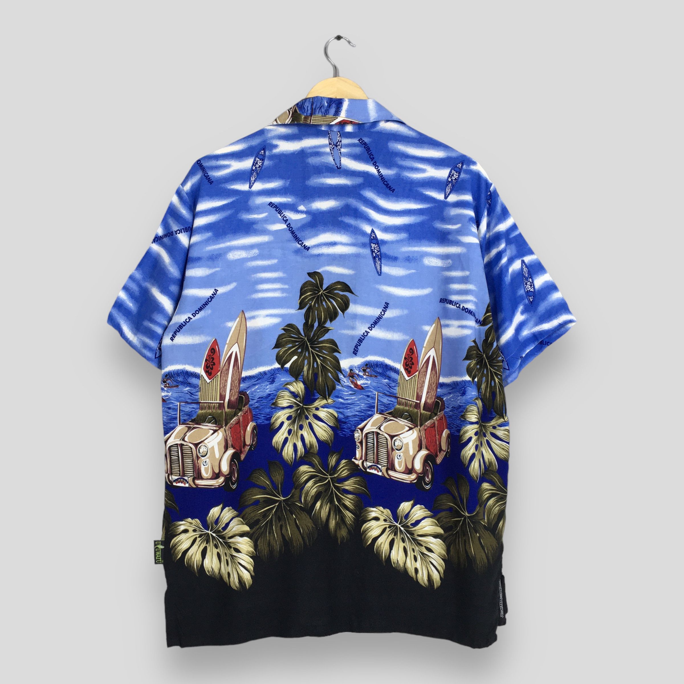 Life's a Beach Vintage Aloha Floral Classic Car Shirt Medium Size US M / EU 48-50 / 2 - 6 Thumbnail