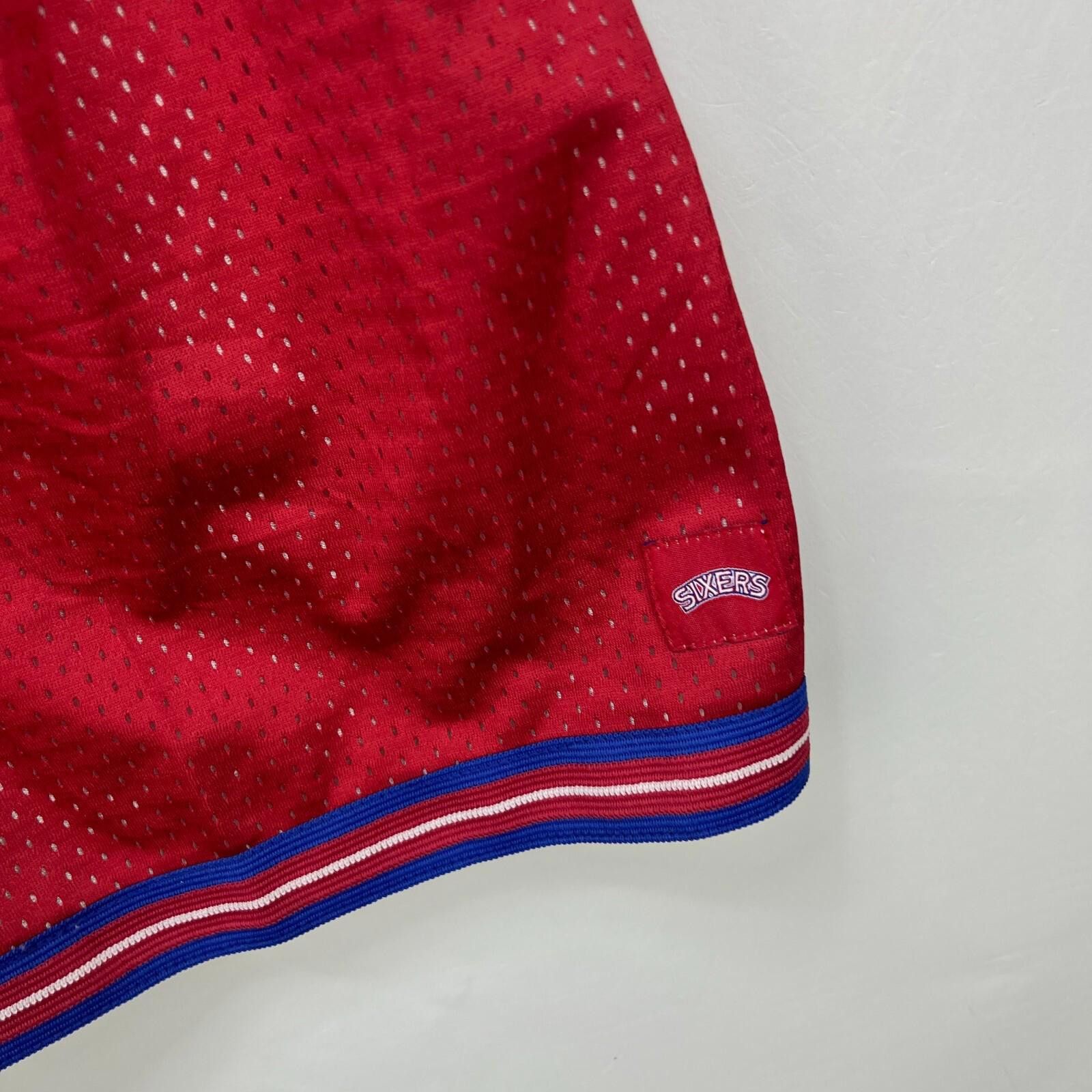 Mitchell & Ness Vintage Philadelphia Sixers Basketball Shorts Youth XL New Size ONE SIZE - 3 Thumbnail