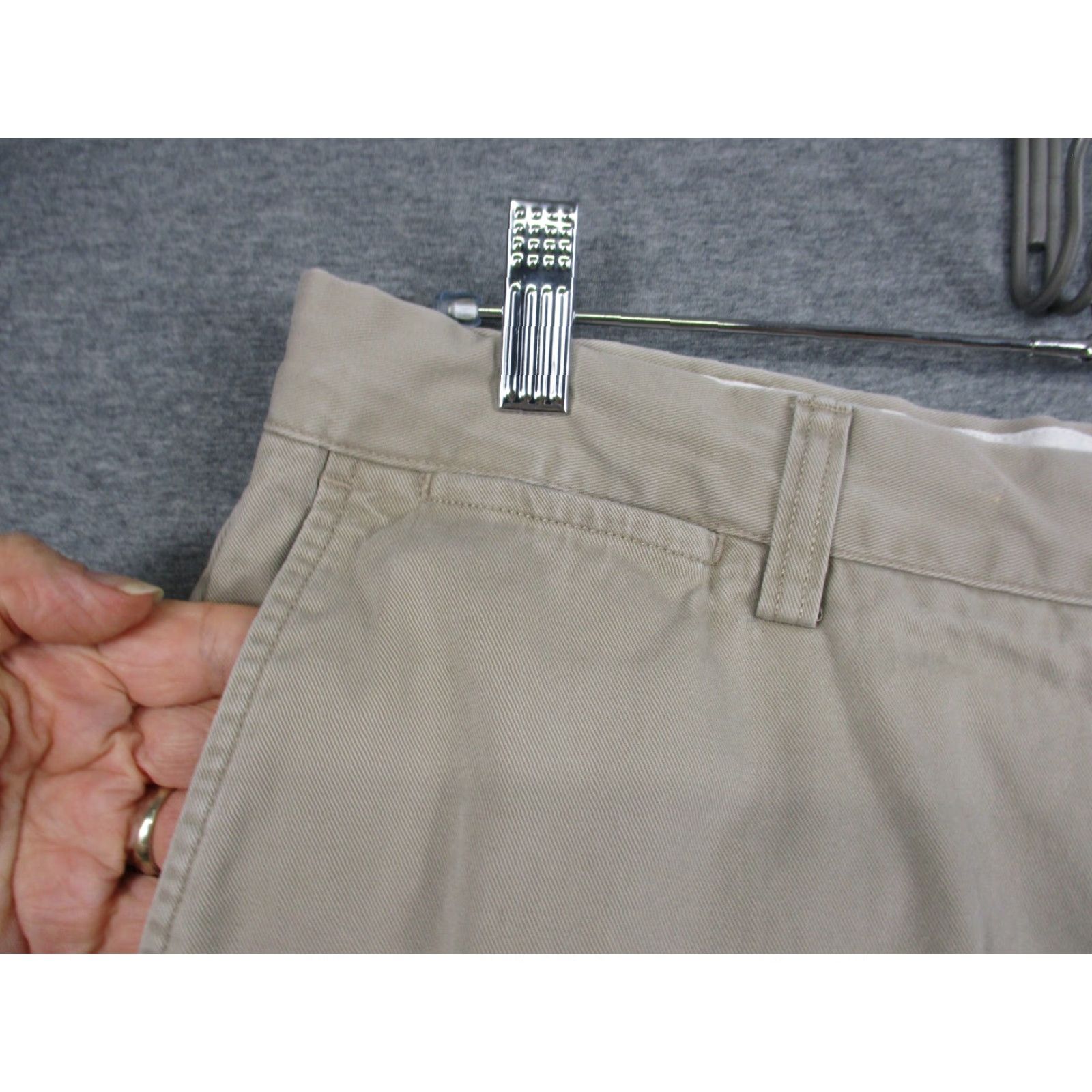 Polo Ralph Lauren VINTAGE Polo Ralph Lauren Pants Classic Flat Front Khaki Beige 36x32 Mens Straight Front Trouser Pants Size US M / EU 48-50 / 2 - 3 Thumbnail