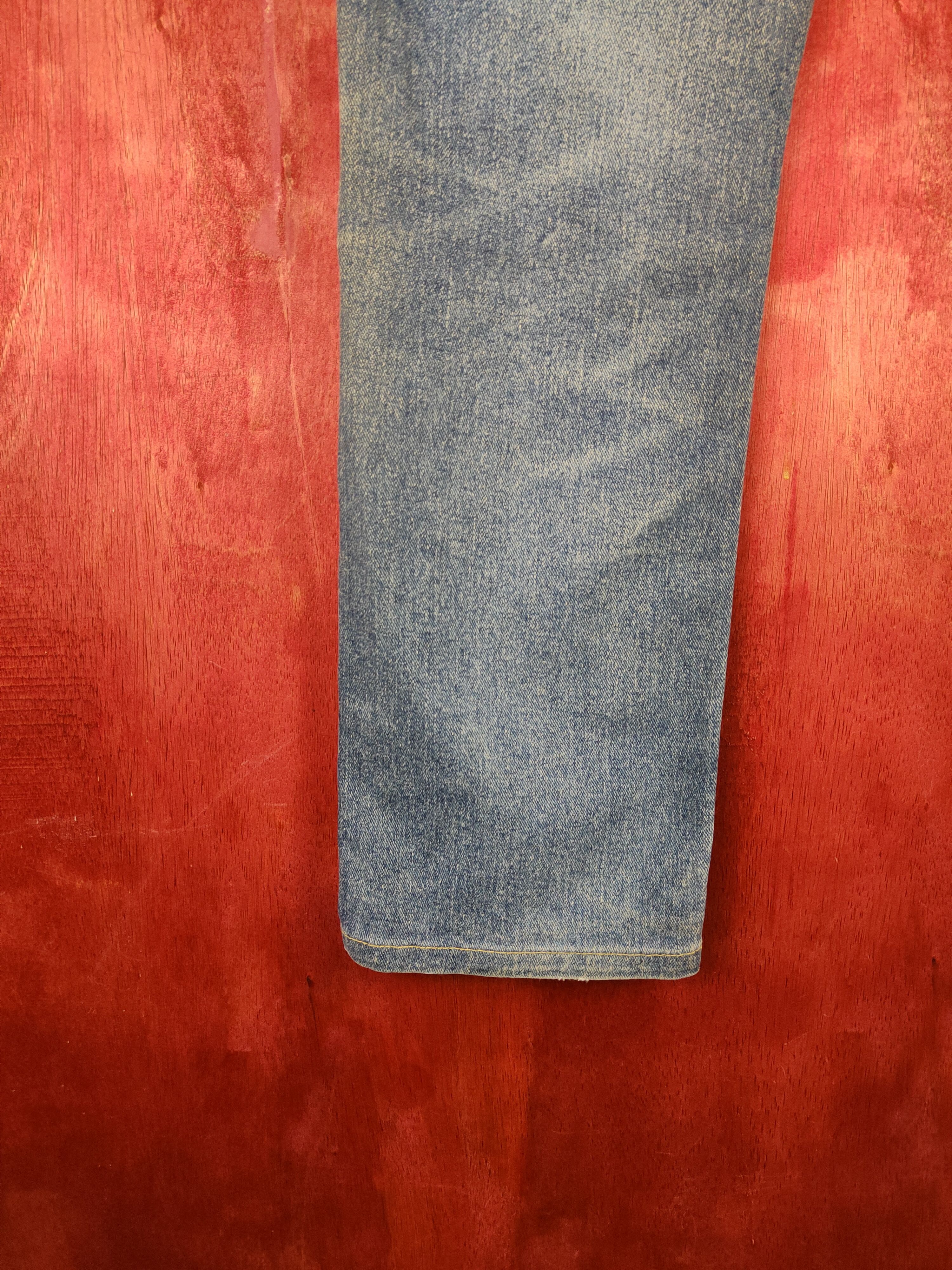 Lee Lee Blue Faded Distressed Ripped Jeans S2224 Size US 31 - 11 Thumbnail