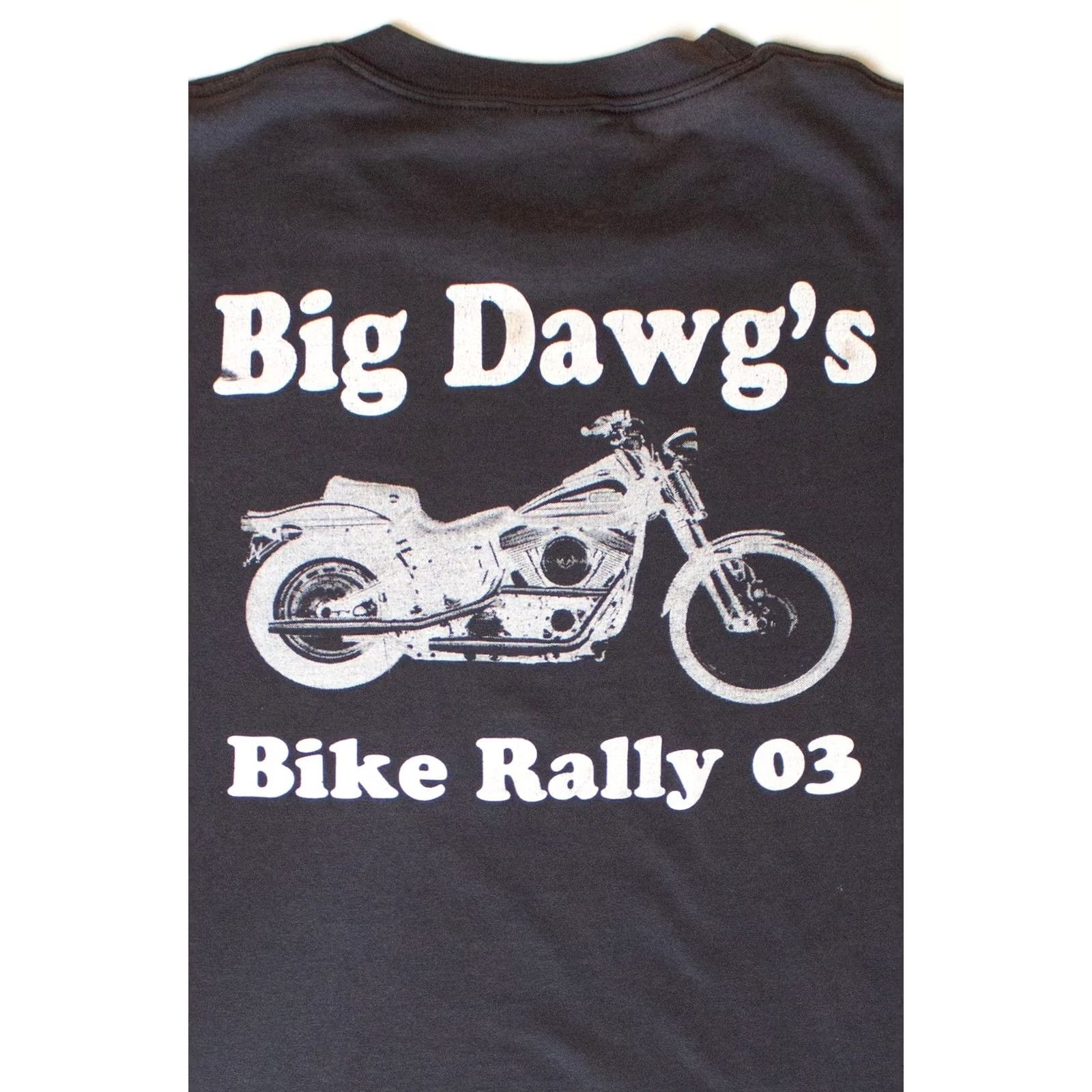 Hanes VINTAGE Hanes T-Shirt Bike Rally 03 Black Unisex Adults XL 2000s Mens Women Slim fit? Size US XL / EU 56 / 4 - 4 Thumbnail