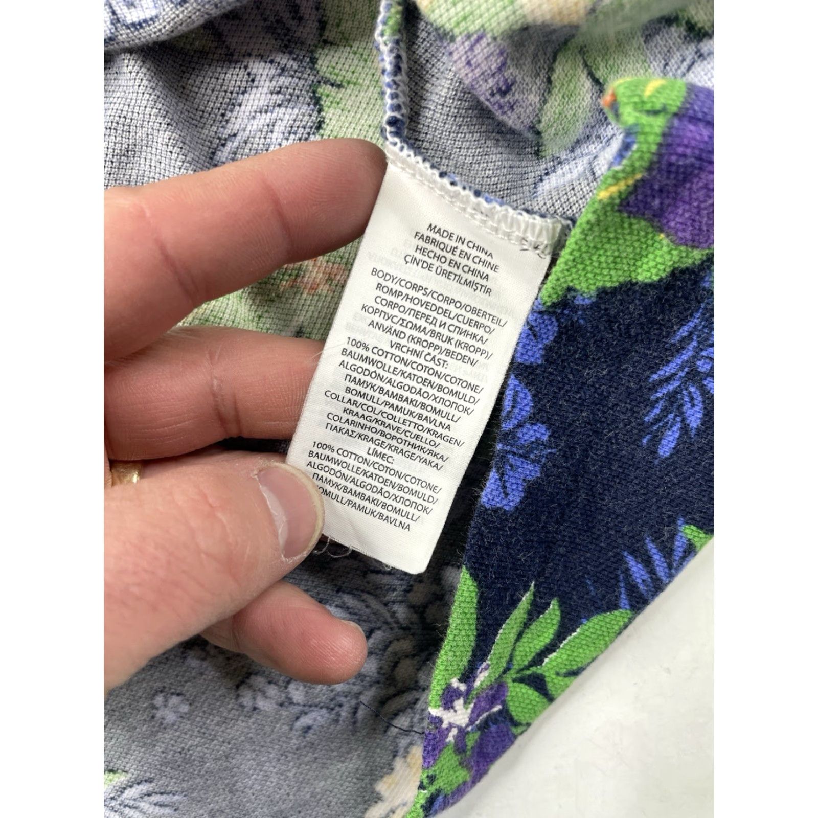 Polo Ralph Lauren Polo Ralph Lauren Polo Shirt Golf Mens Blue Floral Knit Short Sleeve Medium Tropical Size US M / EU 48-50 / 2 - 6 Thumbnail