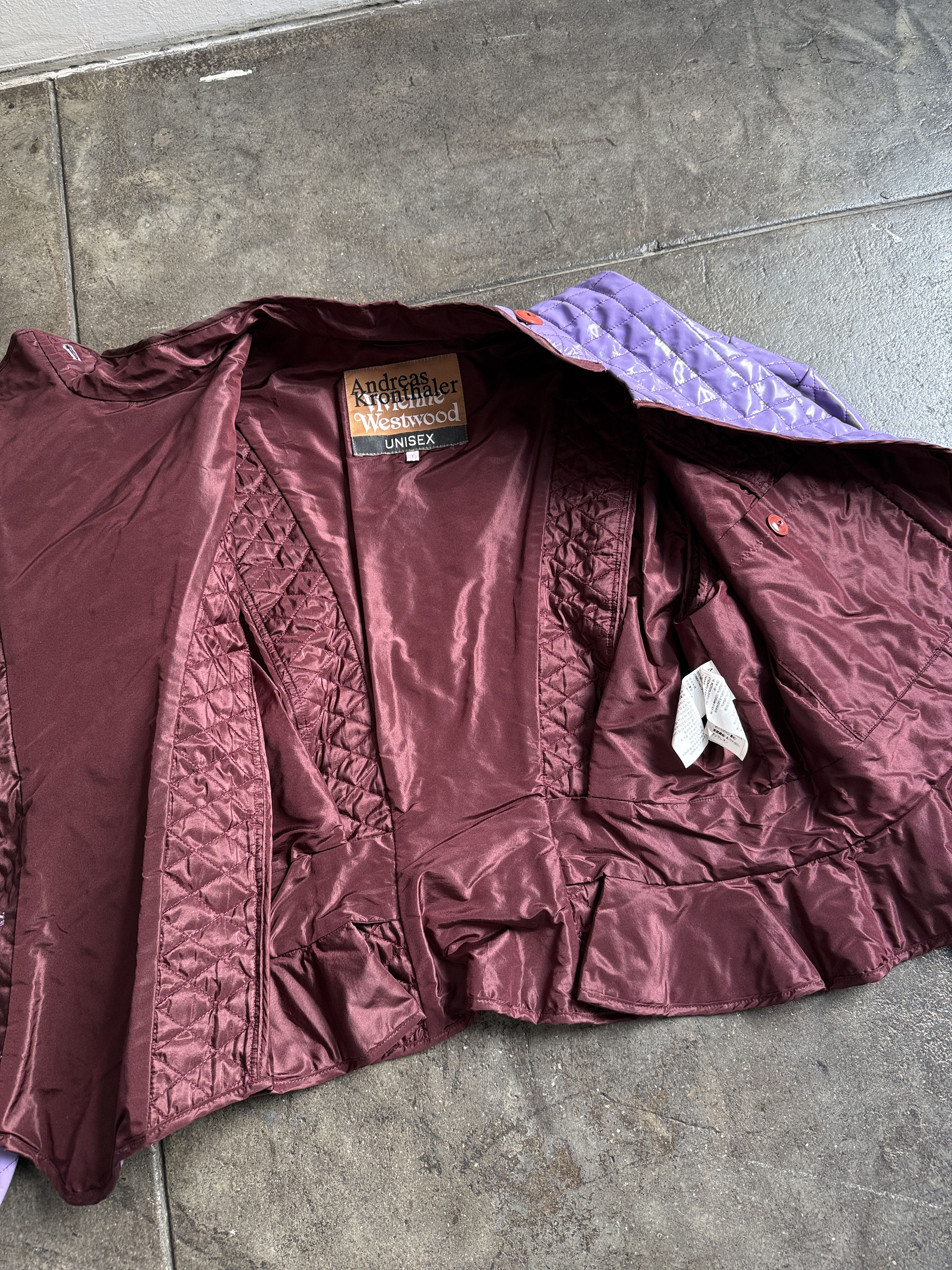Vivienne Westwood 2017 2k$+ Andreas Kronthaler Padded Purple Jacket Size S / US 4 / IT 40 - 12 Thumbnail