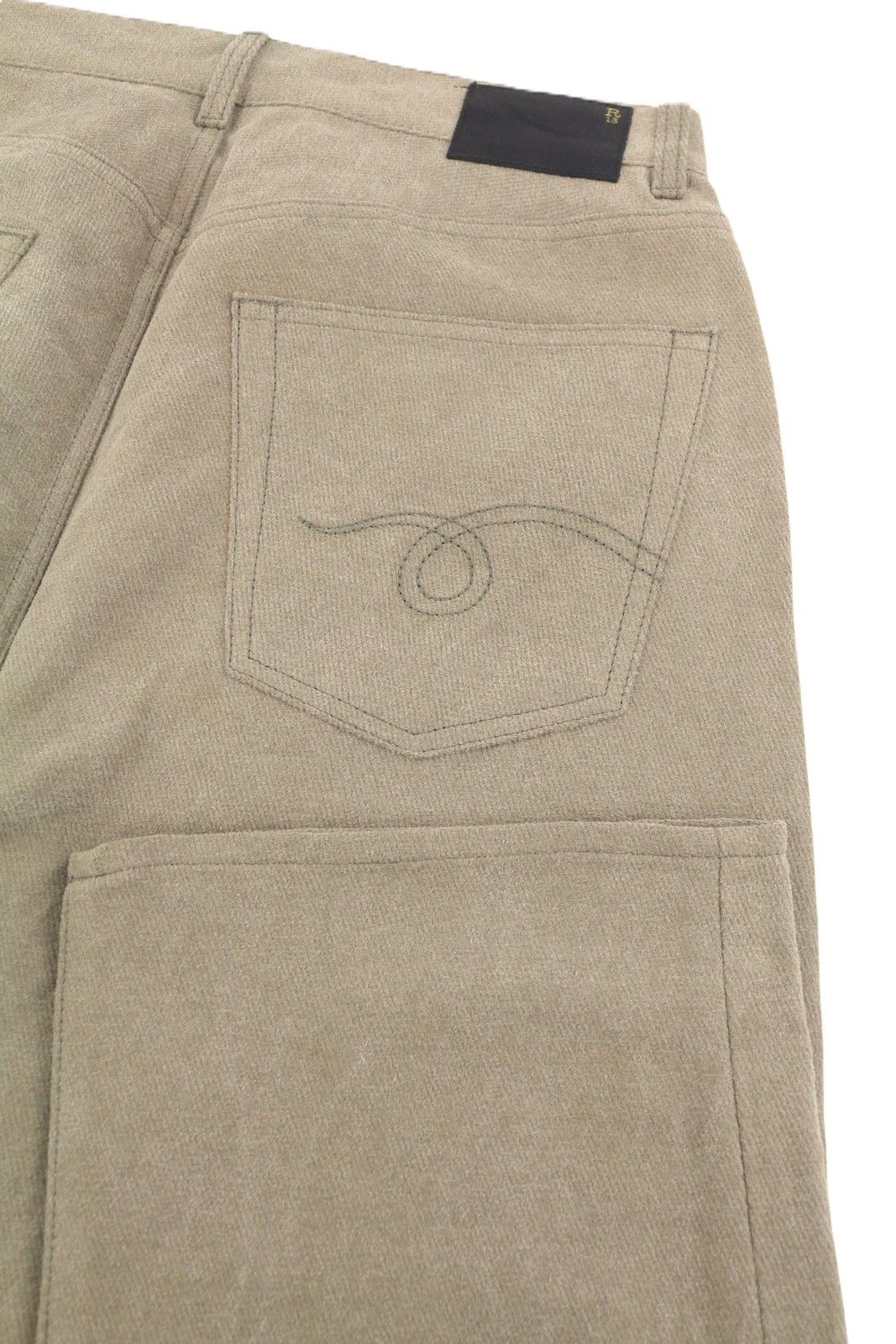 R13 X-BF 29 Beige Hemp Blend Cropped Zip PF25 86845 Size 29" - 5 Thumbnail