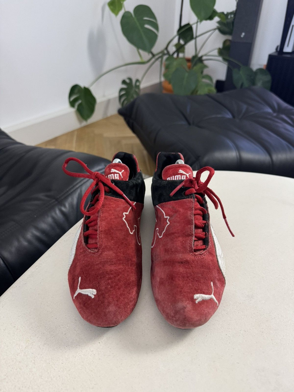 Puma Y2K Vintage Puma Speedcat Low Top Suede Sneakers Red Hype Size US 7 / EU 40 - 3 Thumbnail