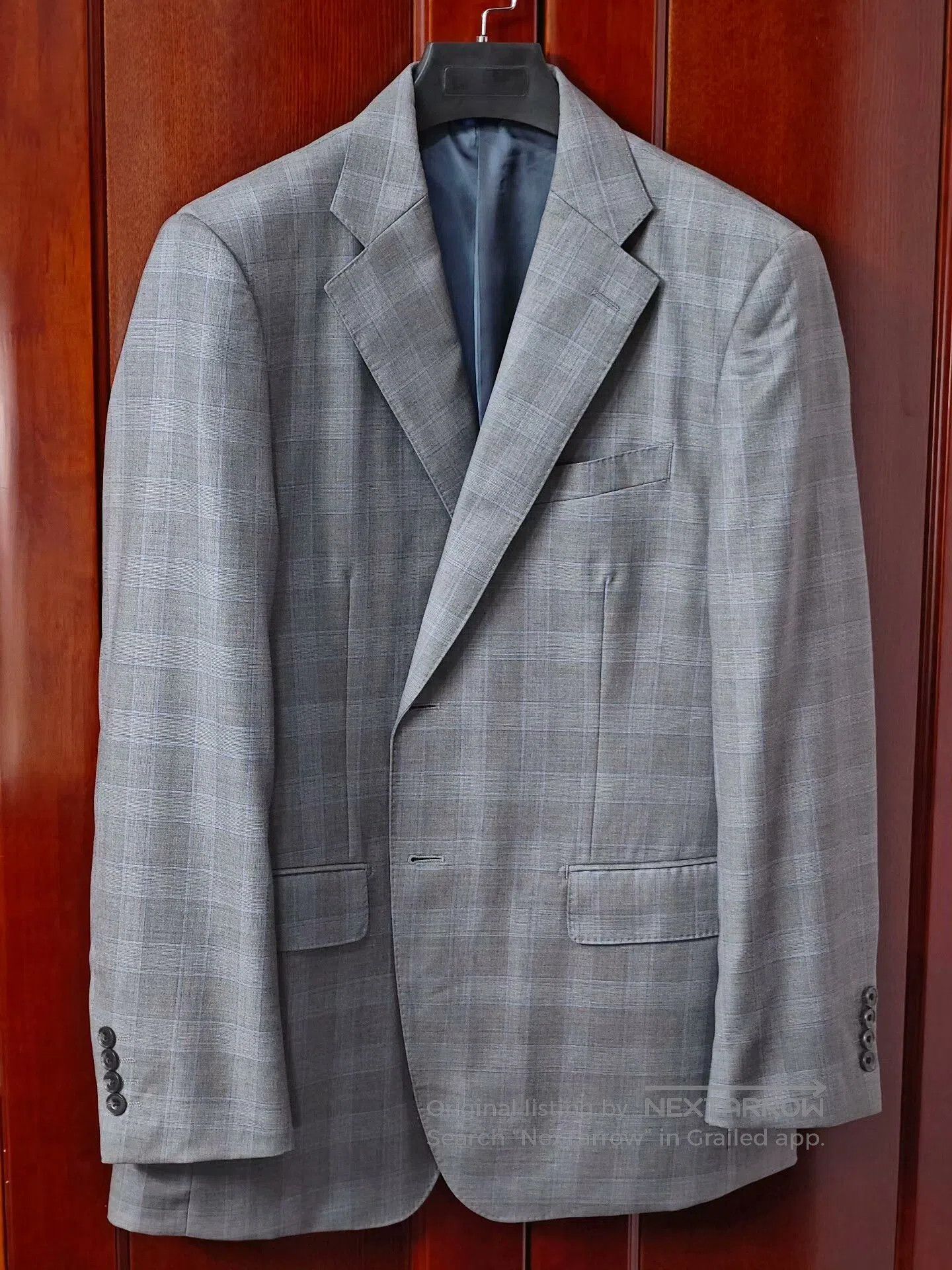 Japanese Brand Italian Wool Half-Canvas Suit Jacket. Size US L / EU 52-54 / 3 - 1 Thumbnail