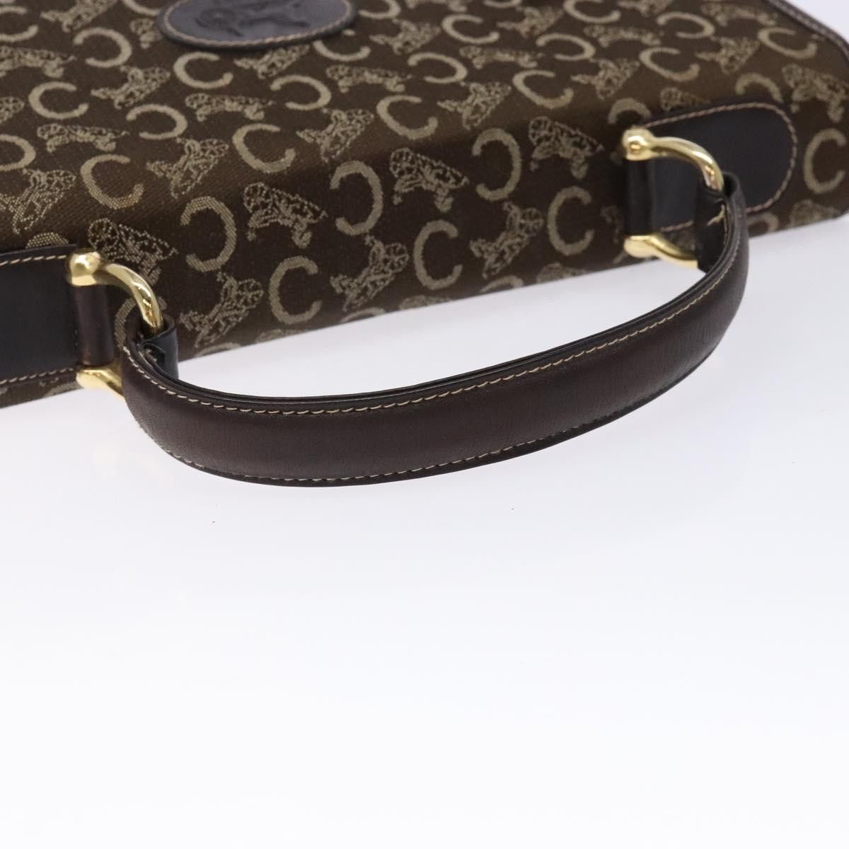 Celine CELINE C Macadam Canvas Hand Bag Brown Gold Size ONE SIZE - 7 Thumbnail