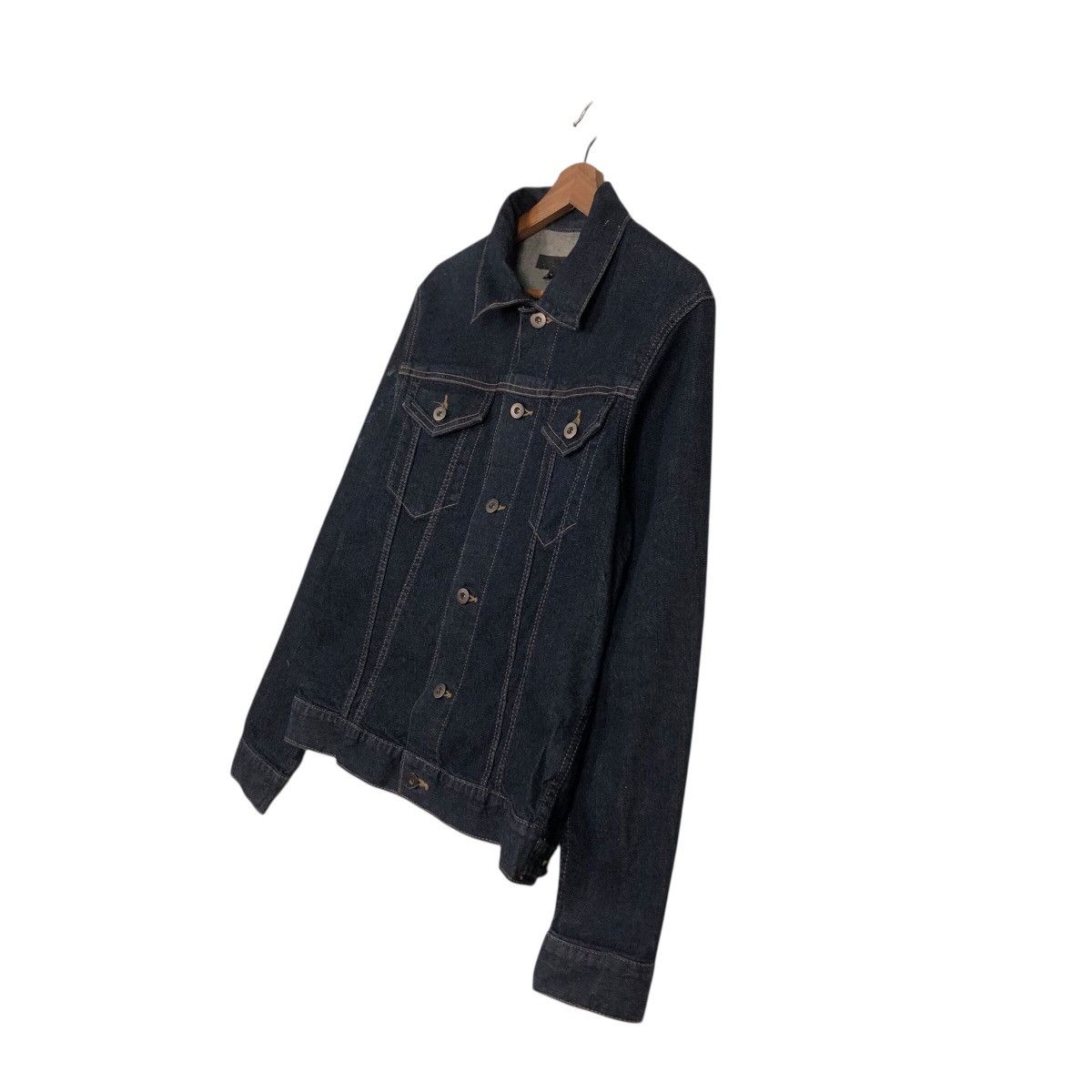 Japanese Brand 📌Vintage Biker Denim Jacket Uniqlo Japan Issey Miyake Size US M / EU 48-50 / 2 - 3 Thumbnail