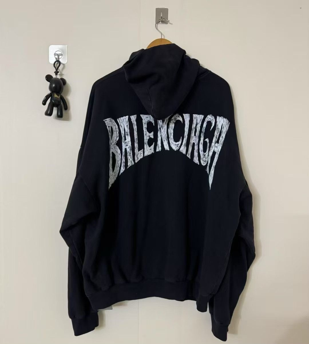 Balenciaga Balenciaga Paris Sunset Eiffel Tower Hoodie Size US M / EU 48-50 / 2 - 2 Thumbnail