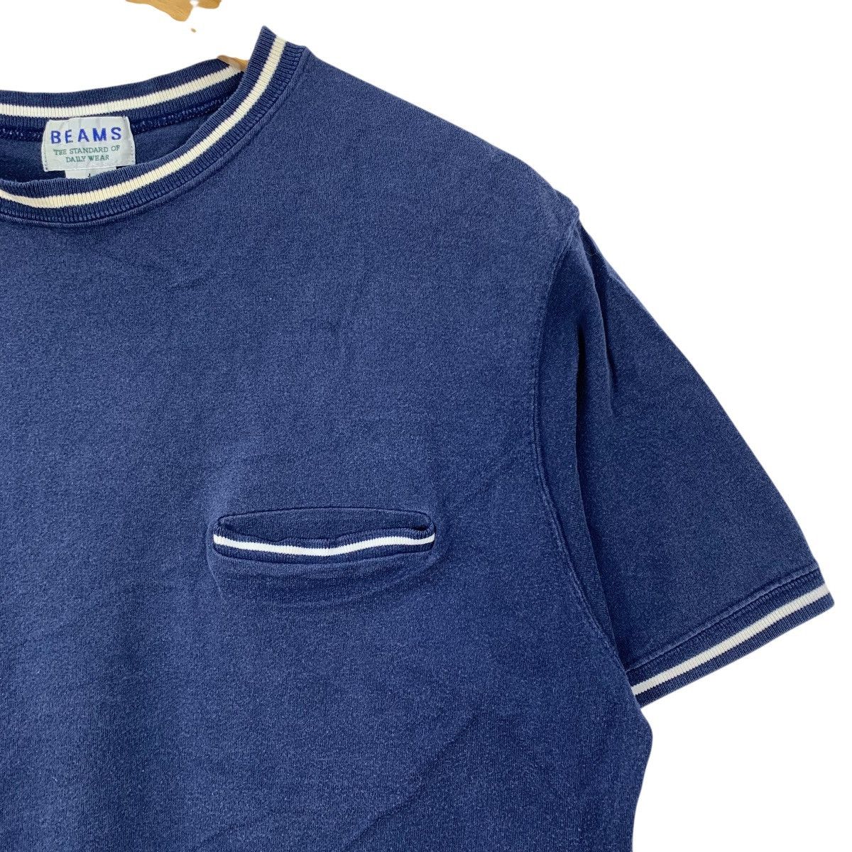 Beams Plus BEAMS Plain Single Pocket Japanese Brand Short Sleeve Tshirt Size US L / EU 52-54 / 3 - 3 Thumbnail