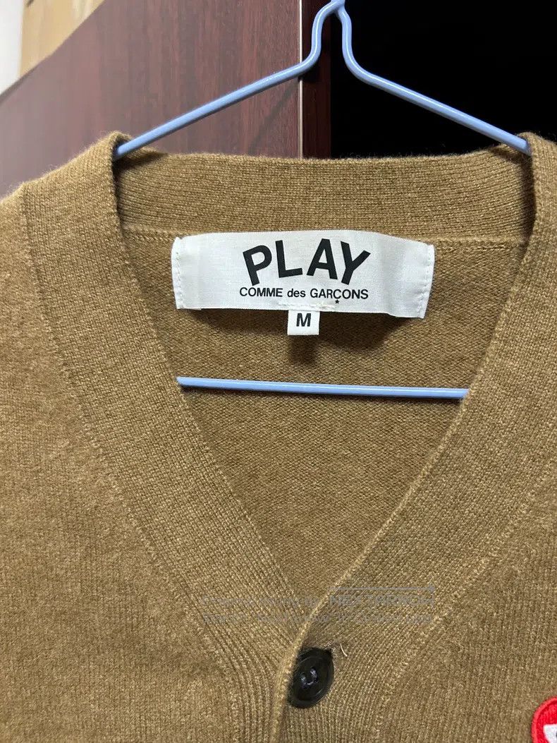 Comme Des Garcons Camel Knit Cardigan