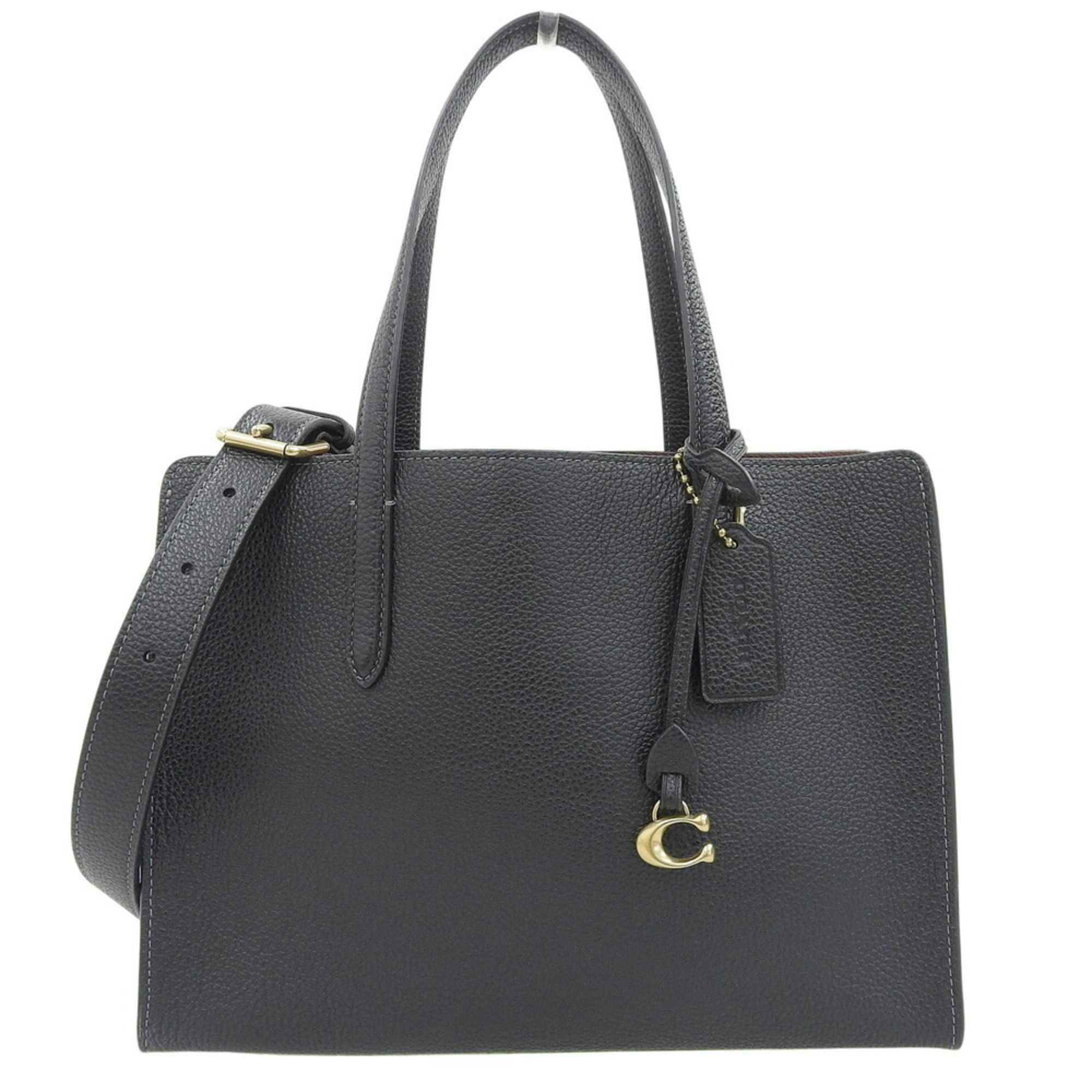 Coach Coach Carter Carryall 28 CJ806 Tote Bag, Leather, Black Size ONE SIZE - 1 Thumbnail