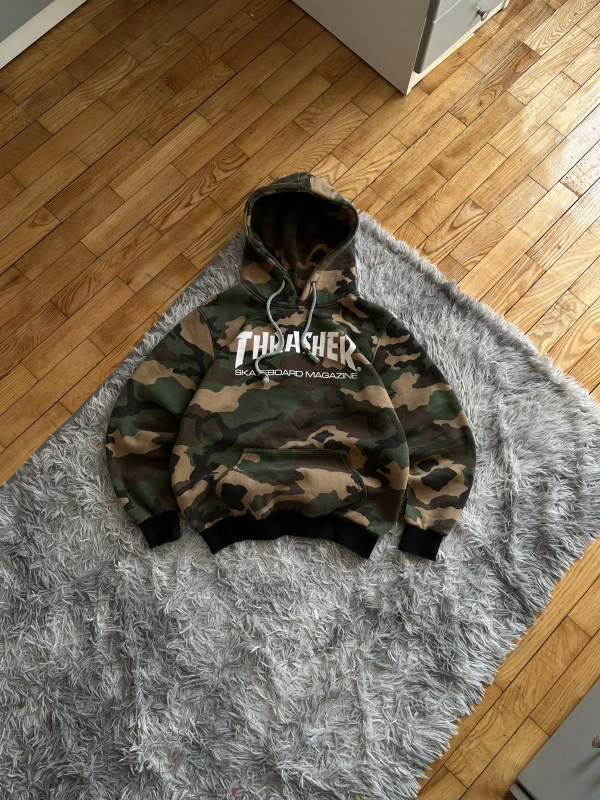 Thrasher Vintage Thrasher Camo Hoodie Skateboard Size L Size US M / EU 48-50 / 2 - 3 Thumbnail