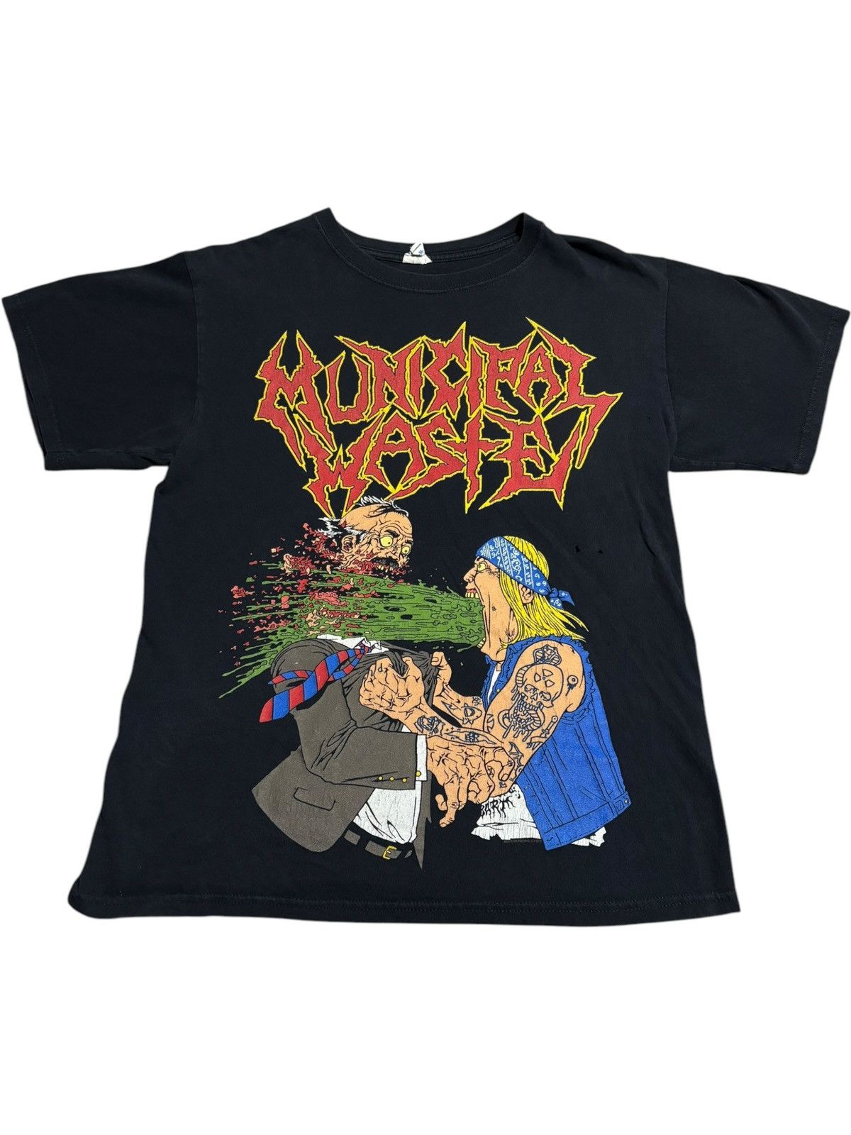 Band Tees M Municipal Waste Concert T-Shirt Black Metal band rock y2k Size US M / EU 48-50 / 2 - 1 Thumbnail