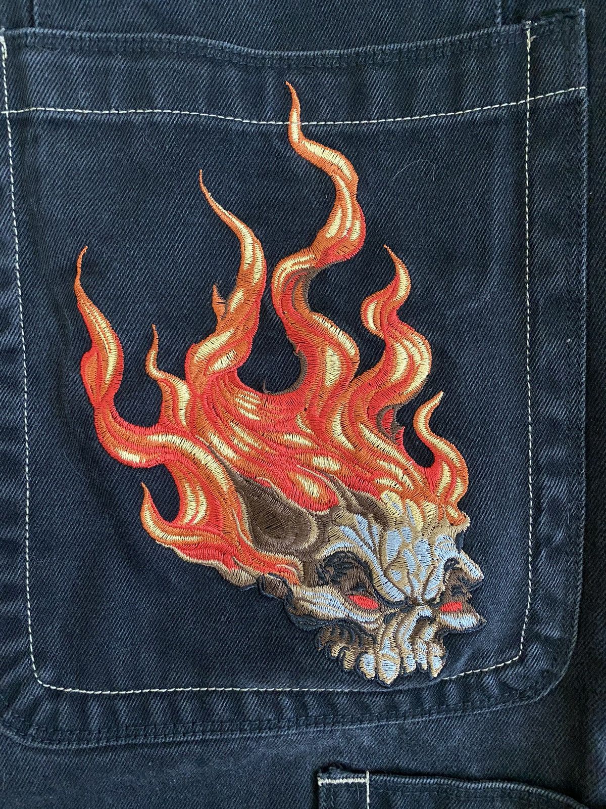 JNCO JNCO Skull Jeans Size US 34 / EU 50 - 3 Thumbnail