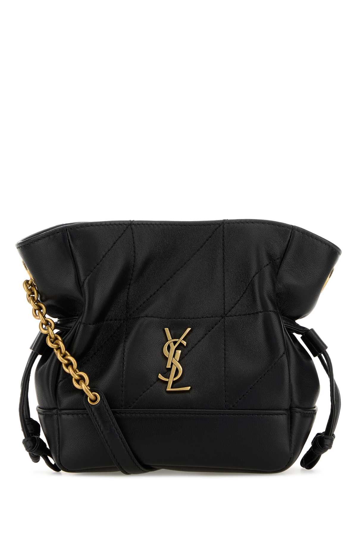 Saint Laurent Paris Black Leather Mini Jamie Bucket Bag Size ONE SIZE - 1 Thumbnail
