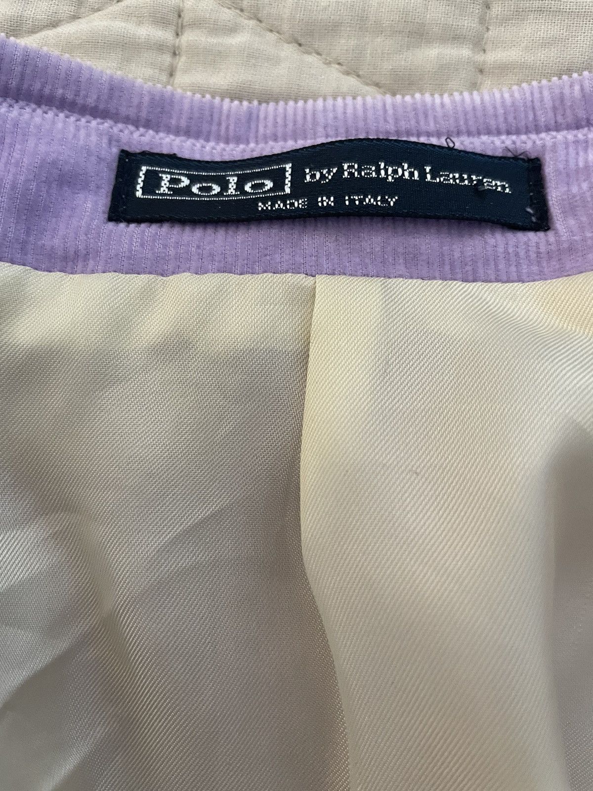 Polo Ralph Lauren × Vintage Fine Wale Corduroy Patch Pocket Jacket Size 44L - 7 Thumbnail