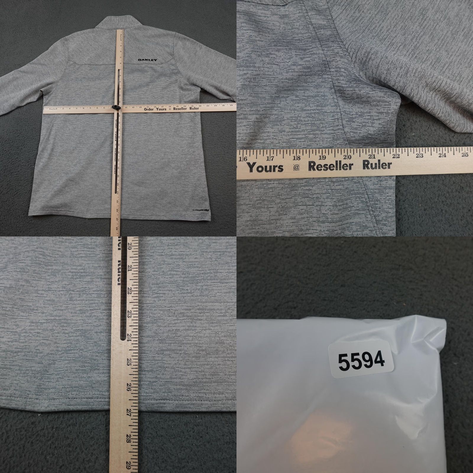 Oakley Oakley Pullover Mens Large Gray 1/4 Zip O Hydrolix Performance Golf Athletic Shirt Size US L / EU 52-54 / 3 - 8 Thumbnail