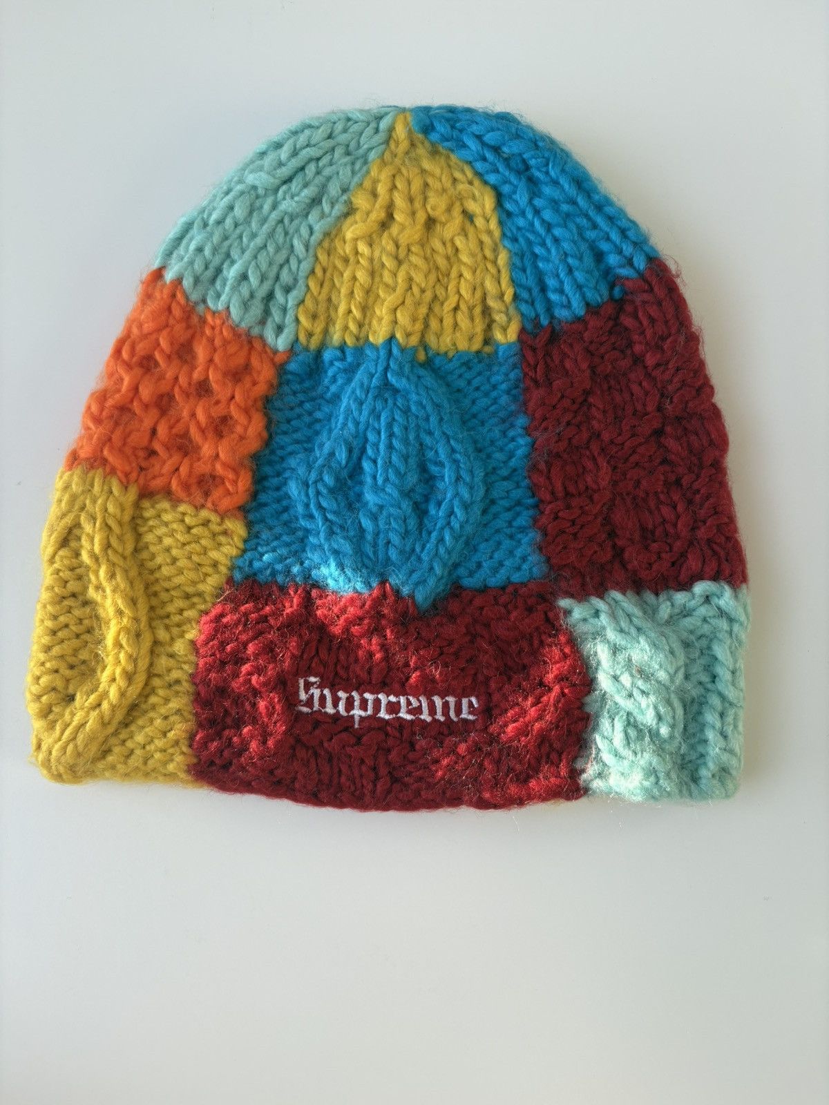 Pre-owned Supreme Block Knit Beanie Multicolour In Multicolor