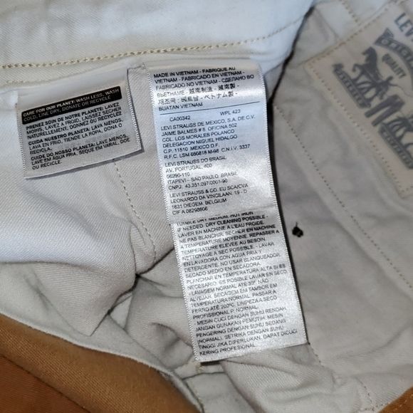 Levi's Levi's High Rise Relaxed Zippered Sz 36 x 32 Tan Pants w Poc Size US 36 / EU 52 - 10 Thumbnail