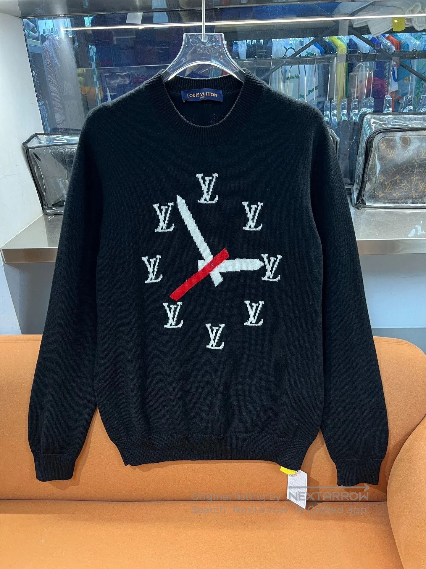 Louis Vuitton Louis Vuitton 23FW Clock Pattern Crewneck. Size US L / EU 52-54 / 3 - 1 Thumbnail