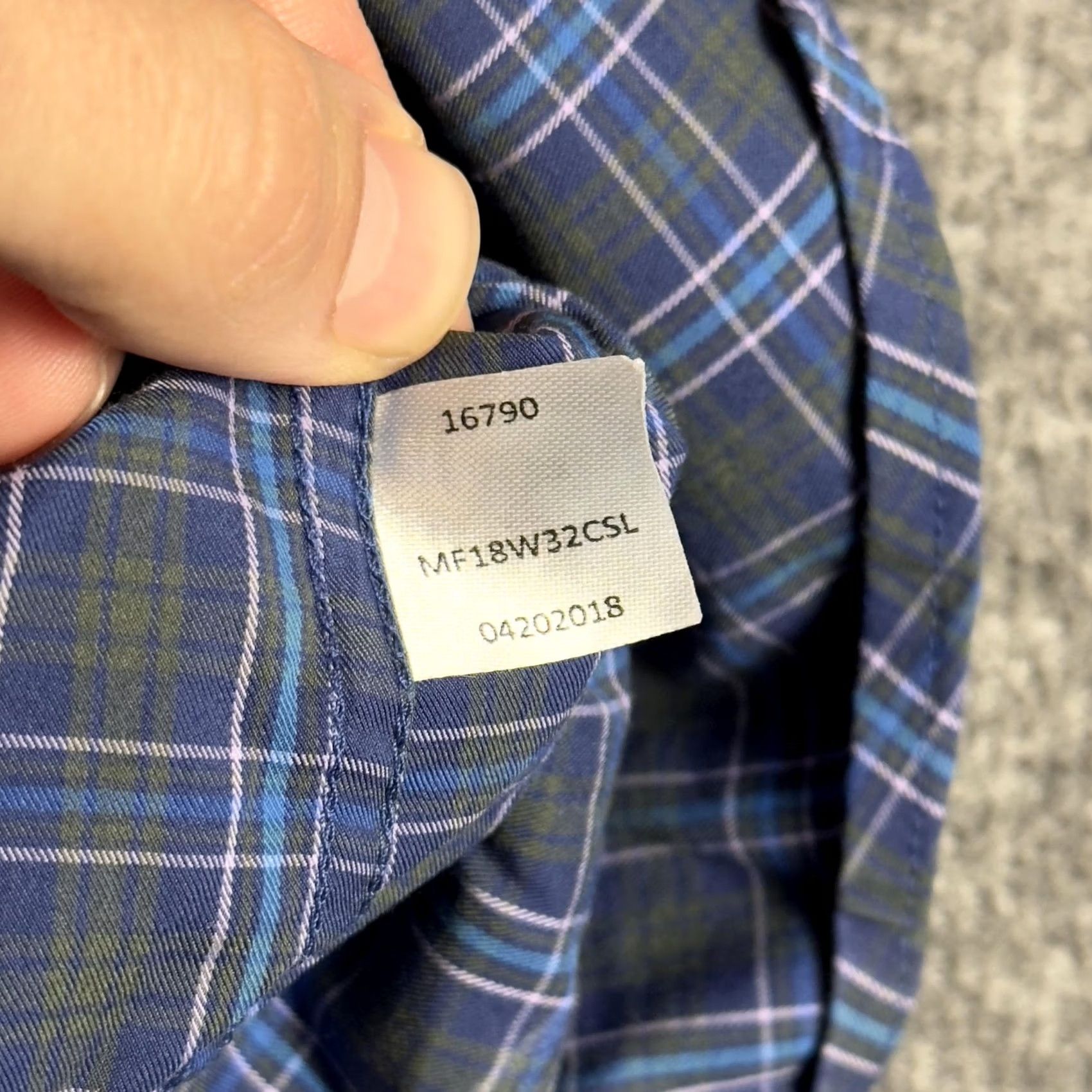 Peter Millar Peter Millar Shirt Mens XL Blue Green Plaid Long Sleeve Button Down Stretch Size US XL / EU 56 / 4 - 4 Thumbnail