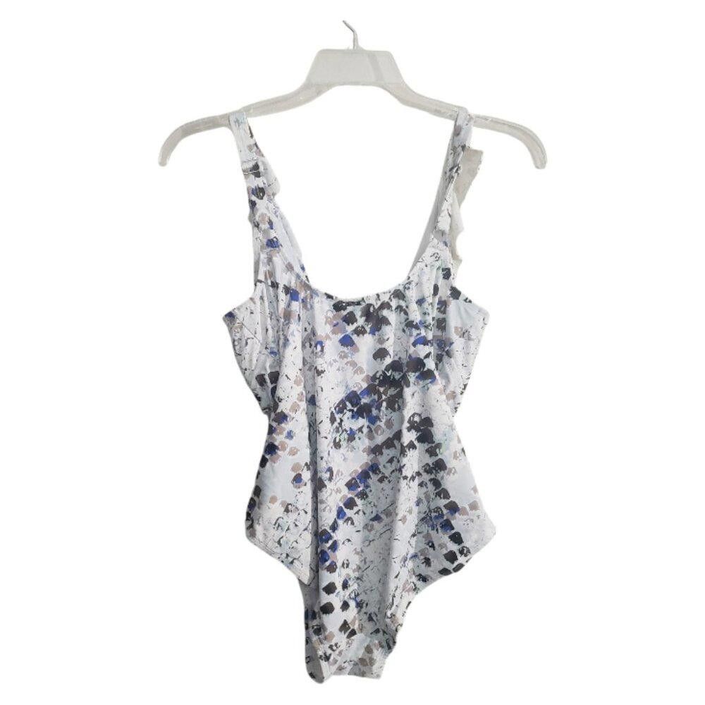 DKNY CT1902 DKNY One Piece White/Multi Swimsuit with Bra 18 Size ONE SIZE - 4 Thumbnail