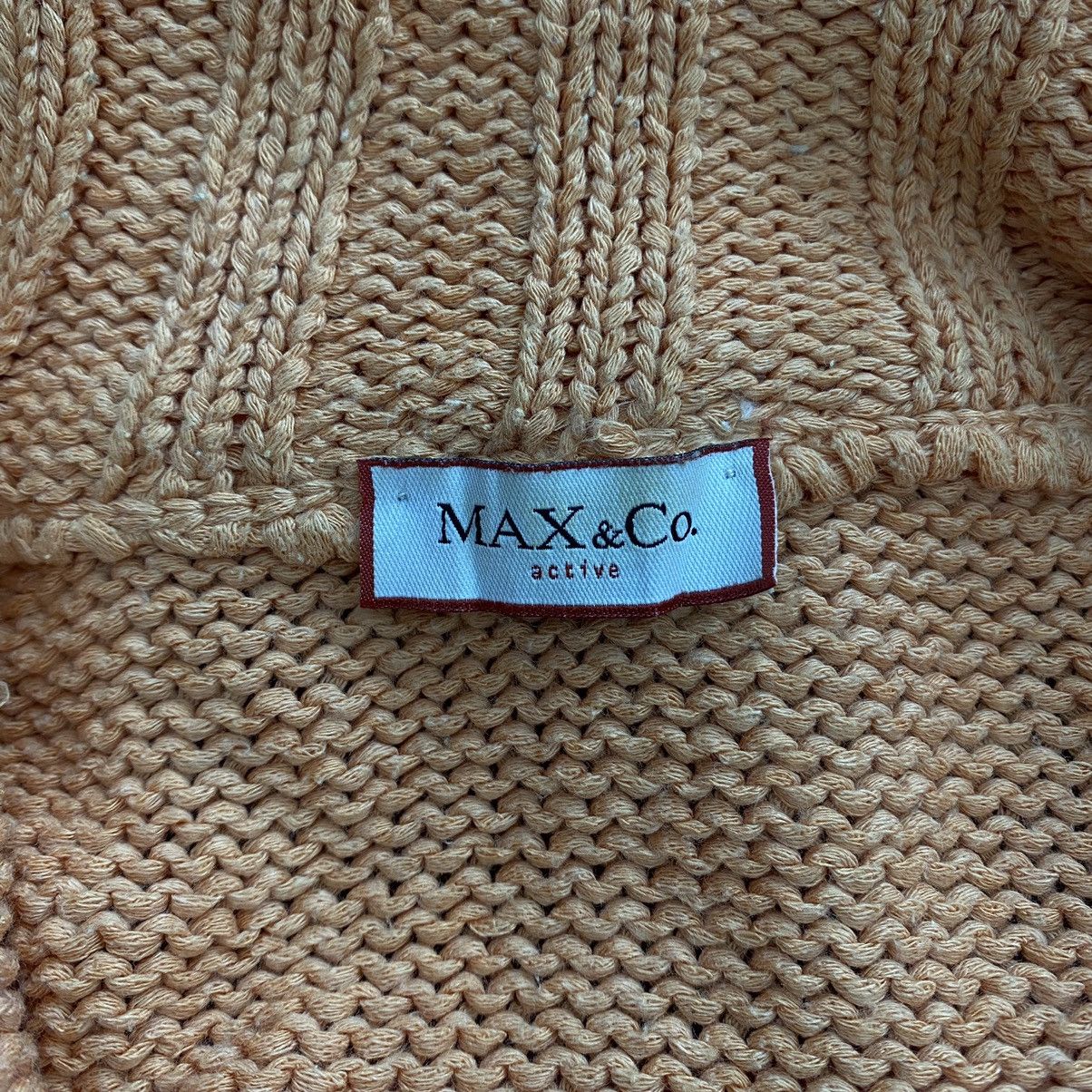 MAX&Co. MAX&CO Active Knitwear Full Zipper Orange Sweater Size S / US 4 / IT 40 - 4 Thumbnail