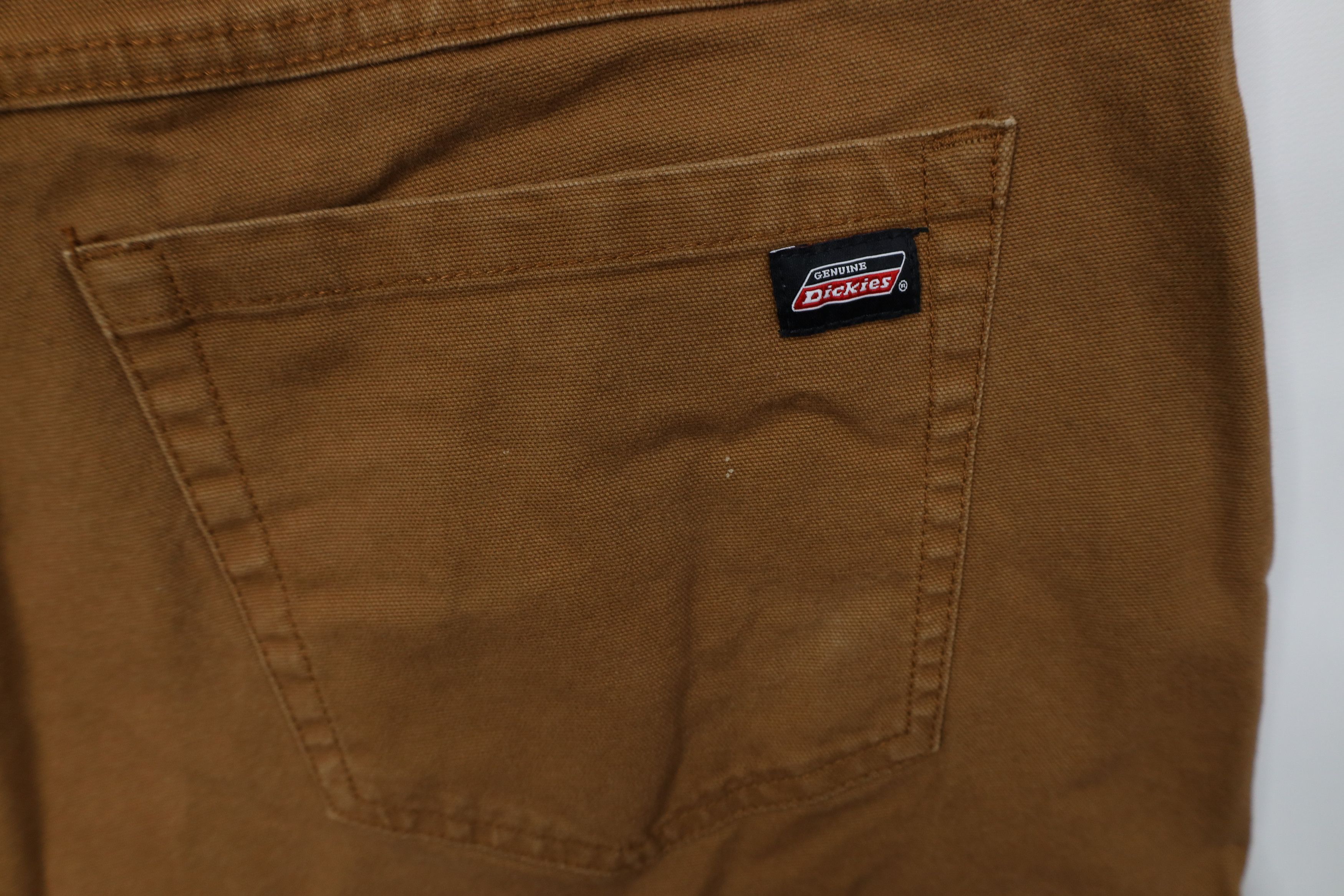 Dickies Vintage Y2K Dickies Canvas Dungaree Shorts Duck Brown Size US 42 / EU 58 - 12 Thumbnail