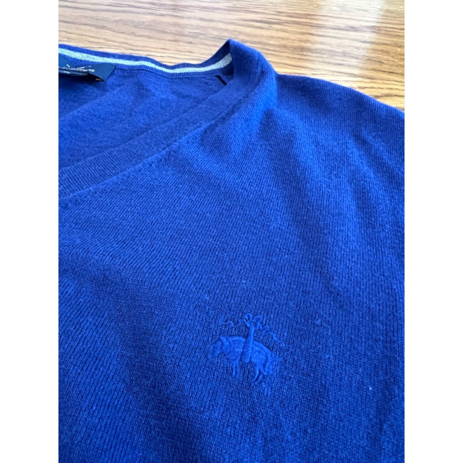 Brooks Brothers VINTAGE Brooks Brothers Sweater Vest Men XL Blue Cotton Silk Cashmere V-Neck All Seasons Dress Casual Size US XL / EU 56 / 4 - 4 Thumbnail