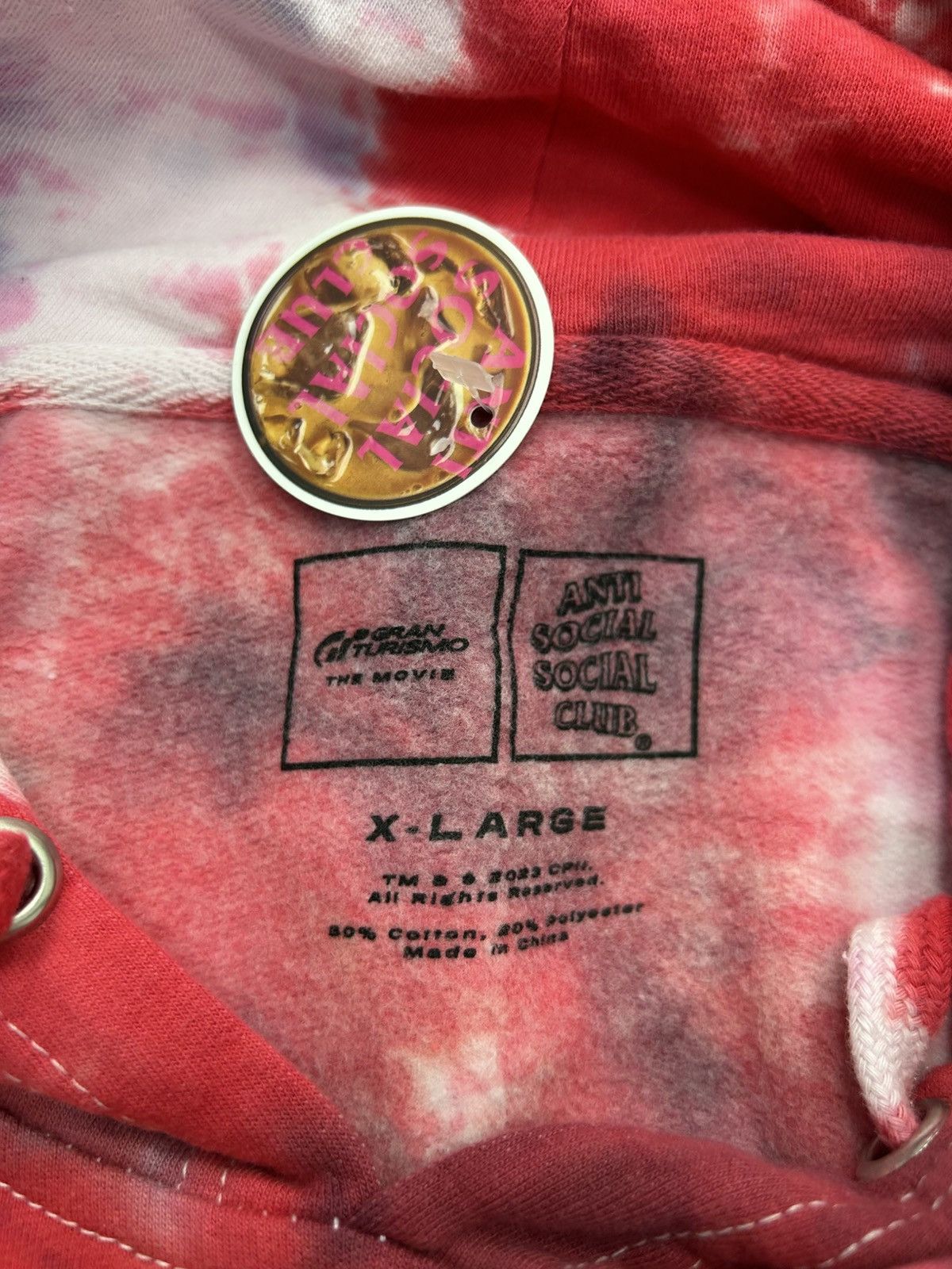 Anti Social Social Club Anti Social Social Club x Gran Turismo Dye Hoodie "Red" Size US XXL / EU 58 / 5 - 6 Thumbnail