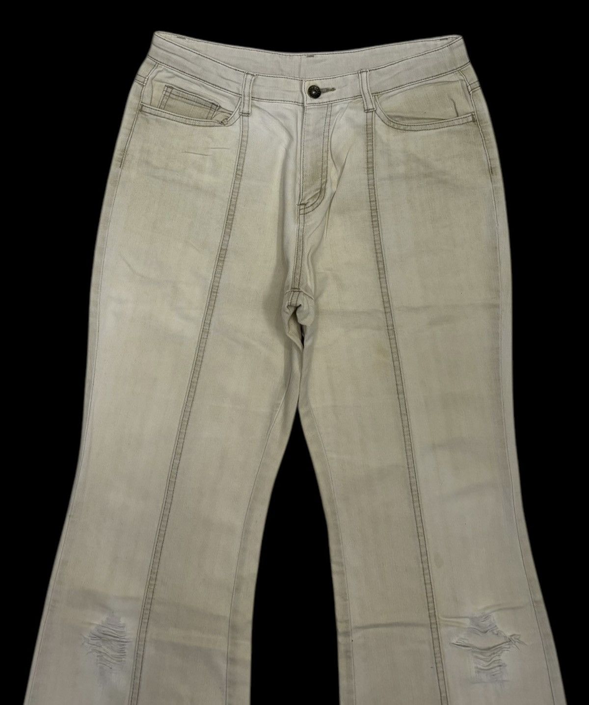 Hysteric Glamour × Japanese Brand HYSTERIC GLAMOUR STYLE FACILE FLARED COTTON PANTS Size US 29 - 7 Thumbnail