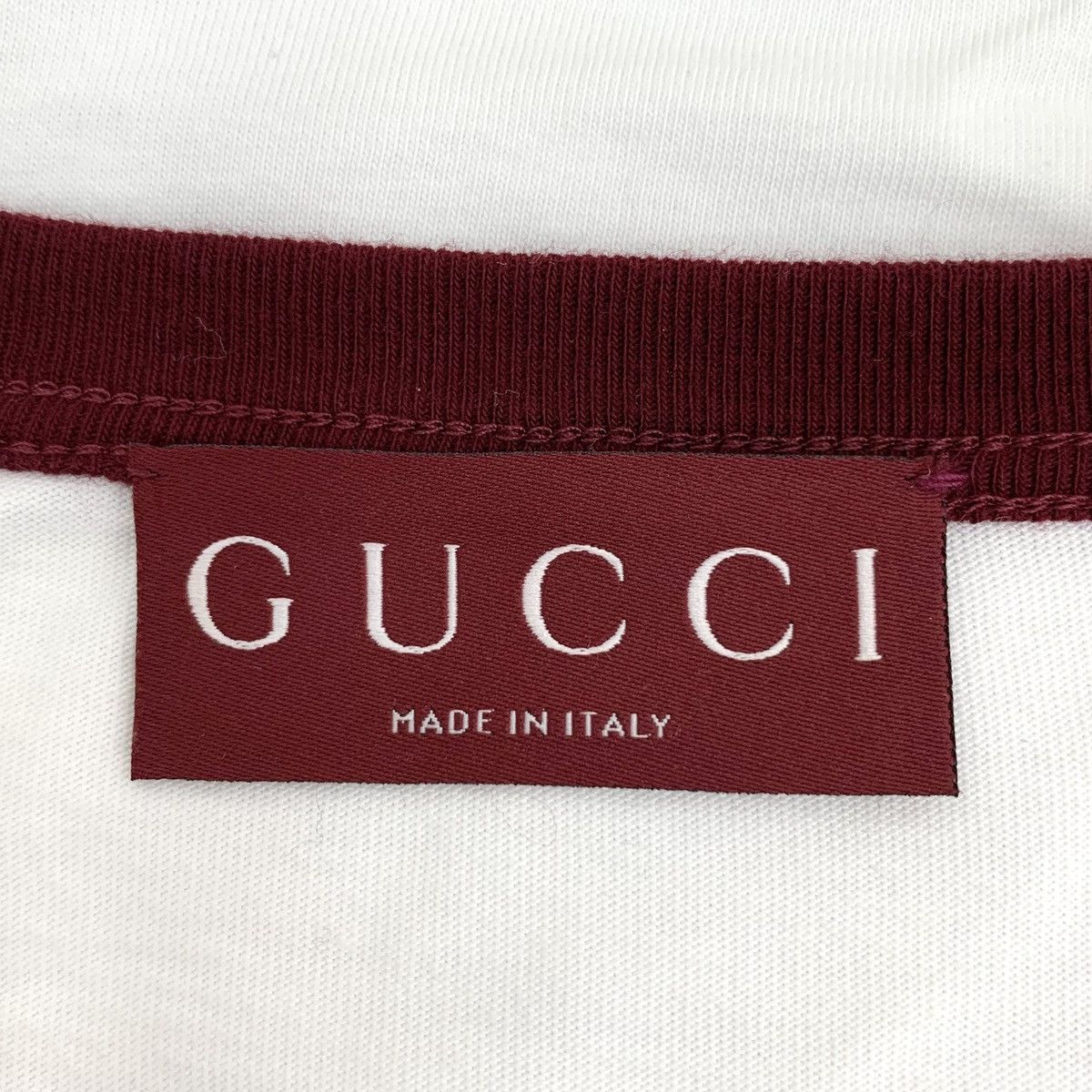 Gucci Gucci White Badge Embroidered Short Sleeve T-shirt K26WX Size XS / US 0-2 / IT 36-38 - 6 Thumbnail