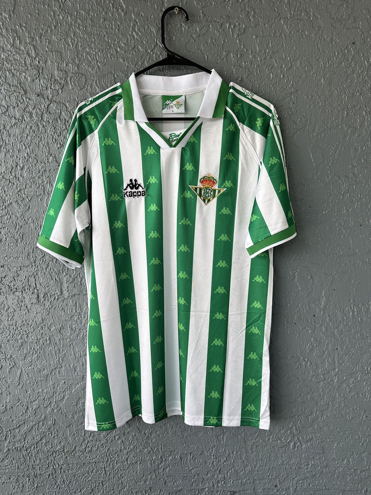 Kappa Real Betis Joaquin #27 Retro Soccer Jersey Home Green 95/97 Size US XL / EU 56 / 4 - 1 Thumbnail