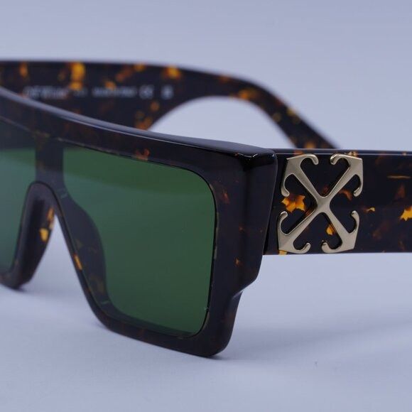 Off-White Off-White OERI14F MARION 6055 Sunglasses Havana Shield Frame Size ONE SIZE - 8 Thumbnail