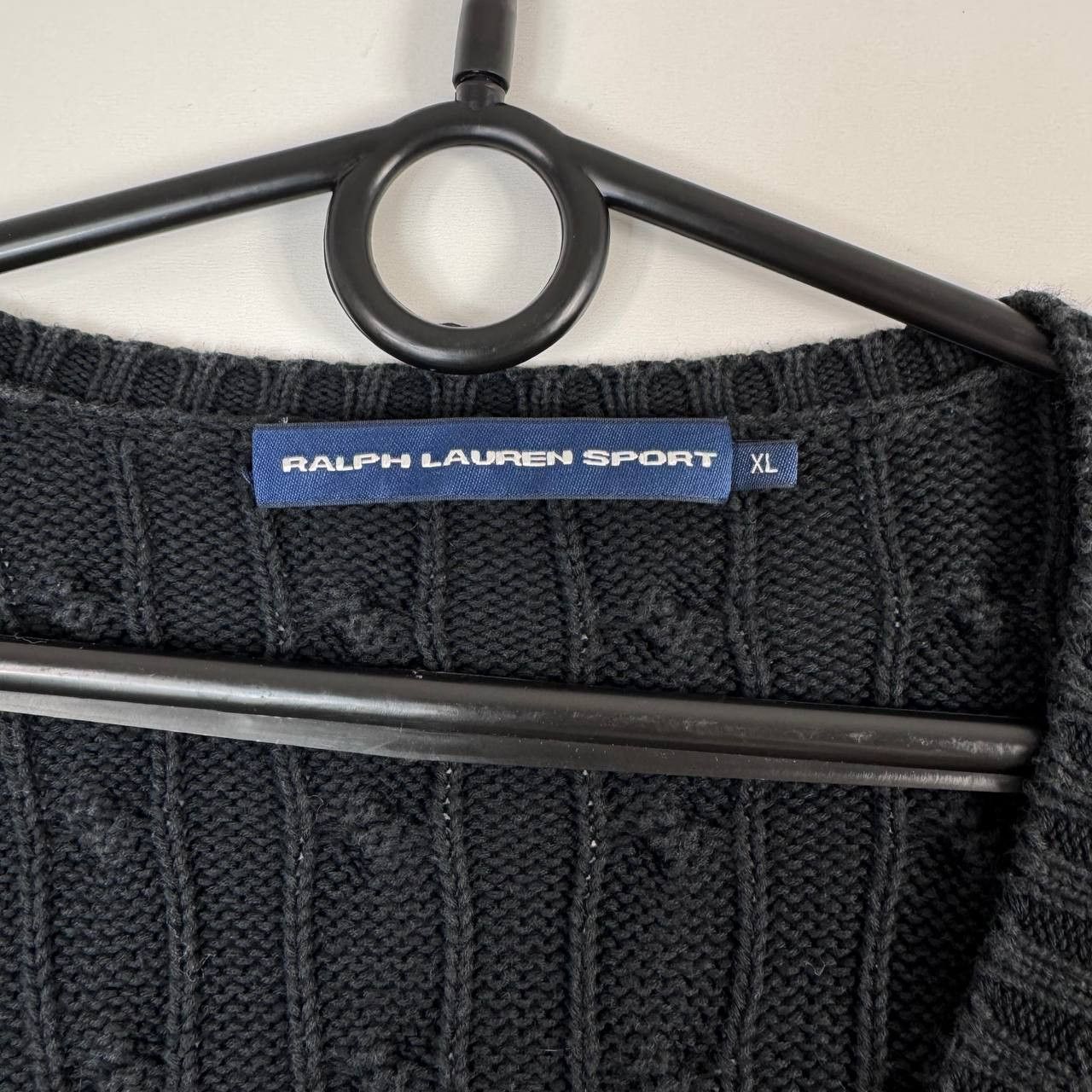 Polo Ralph Lauren Polo Ralph Lauren Sport Sweater Black Cable Knit V Womens XL Size XL / US 12-14 / IT 48-50 - 4 Thumbnail