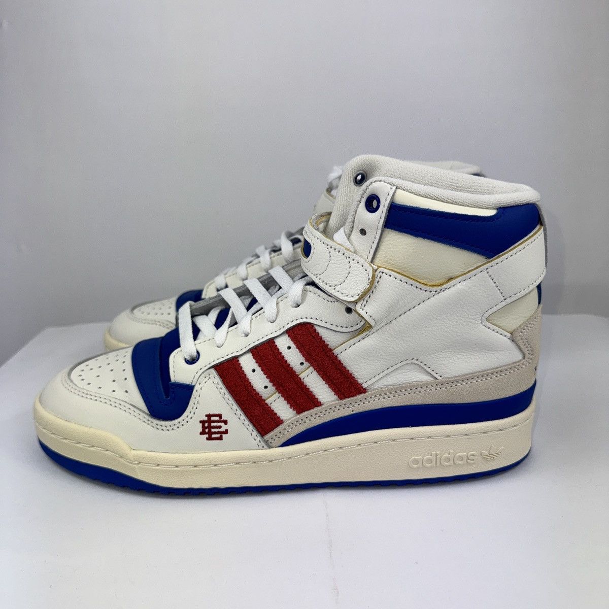Adidas × Eric Emanuel ADIDAS FORUM 84 HIGH KANSAS JAYHAWKS SNEAKERS Size US 10 / EU 43 - 5 Thumbnail