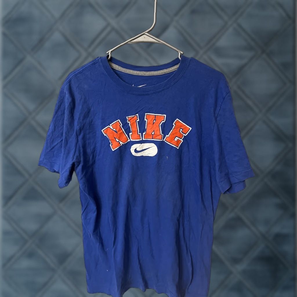 Nike Nike Tee Shirt Nike Dri-Fit Logo Crew Neck Short Sleeve M Blue Mens T-Shirt Size US M / EU 48-50 / 2 - 1 Thumbnail