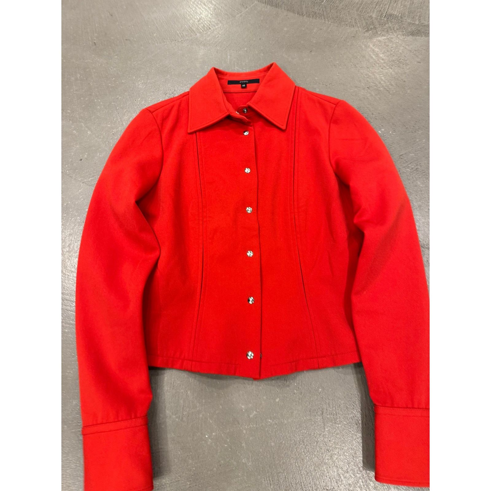 Gucci S/S1999 Gucci by Tom Ford red paneled jacket Size S / US 4 / IT 40 - 2 Thumbnail