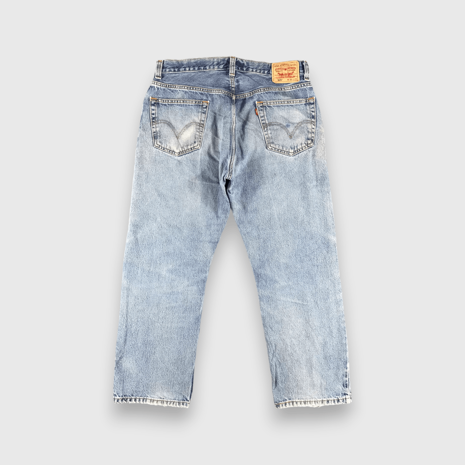 Levi's Vintage Blue Wash Levis 505 Jeans-J2302 Size US 36 / EU 52 - 2 Thumbnail