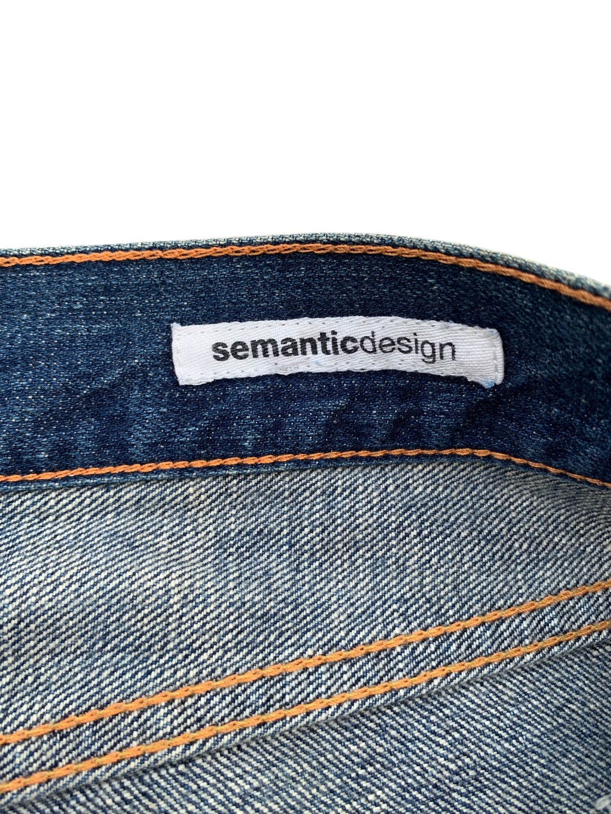 semanticdesign FLARE SEMANTIC DESIGN RUSTY JAPANESE DISTRESSED DENIM Size US 31 - 10 Thumbnail