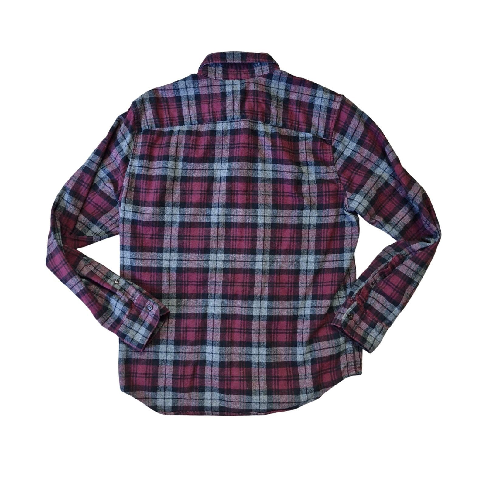 Abercrombie & Fitch Abercrombie Muscle Fit Plaid Shirt Medium Red Grey Button Up Size US M / EU 48-50 / 2 - 5 Thumbnail
