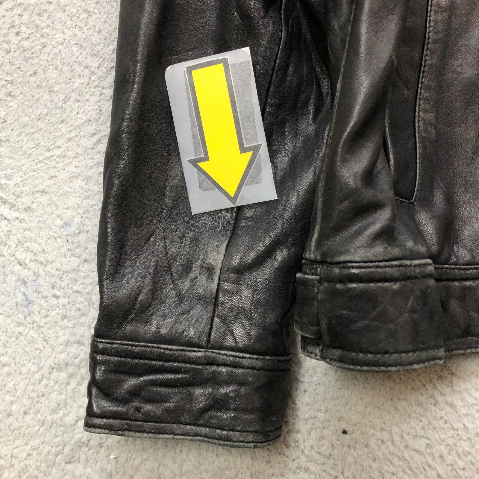 Alfani Alfani Genuine Leather Motorcycle Jacket Men Medium M Black Size US M / EU 48-50 / 2 - 4 Thumbnail