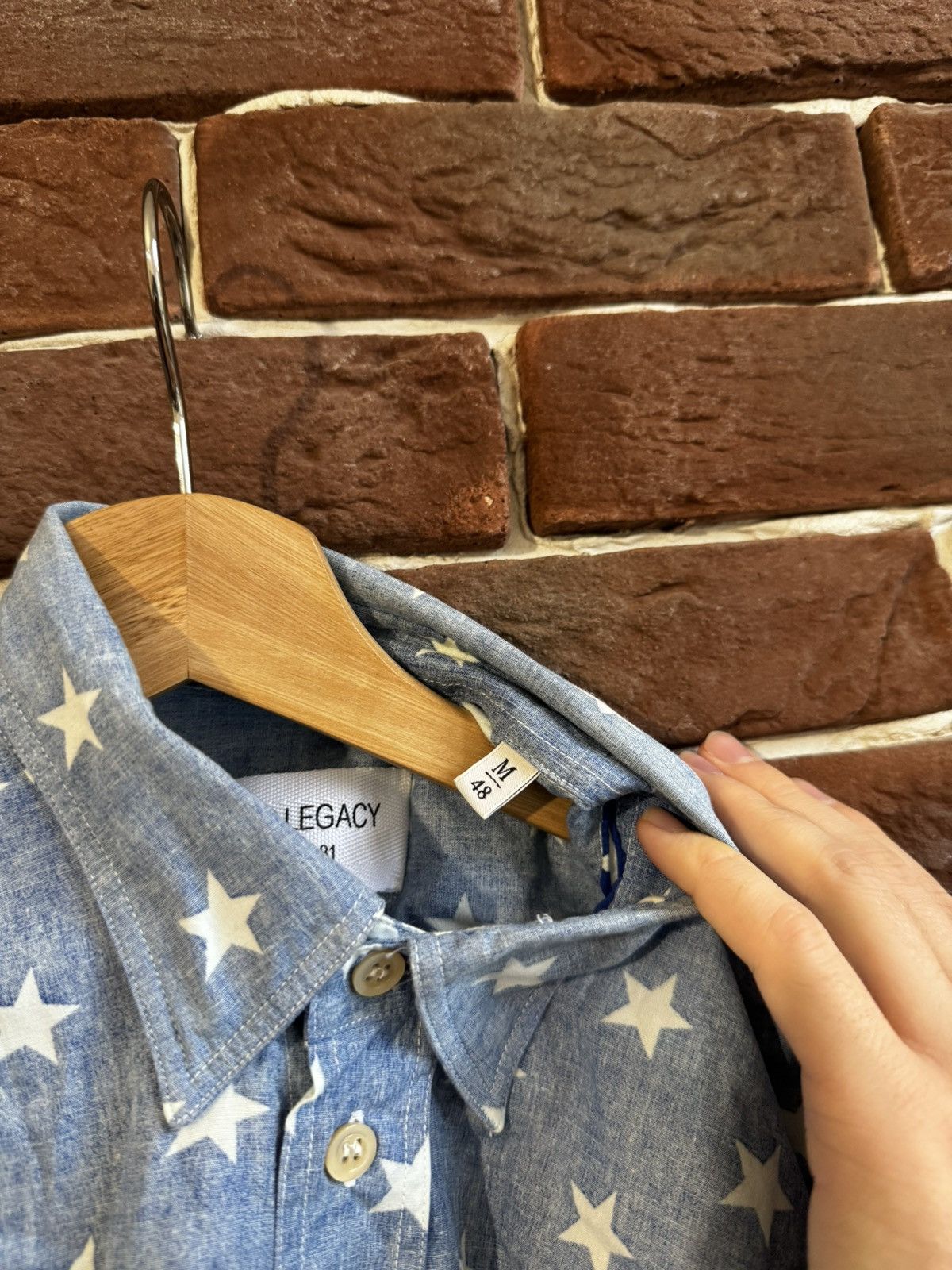 Our Legacy Rare Our Legacy Pattern 48 Stars Button Up Shirt Shirting Size US M / EU 48-50 / 2 - 9 Thumbnail