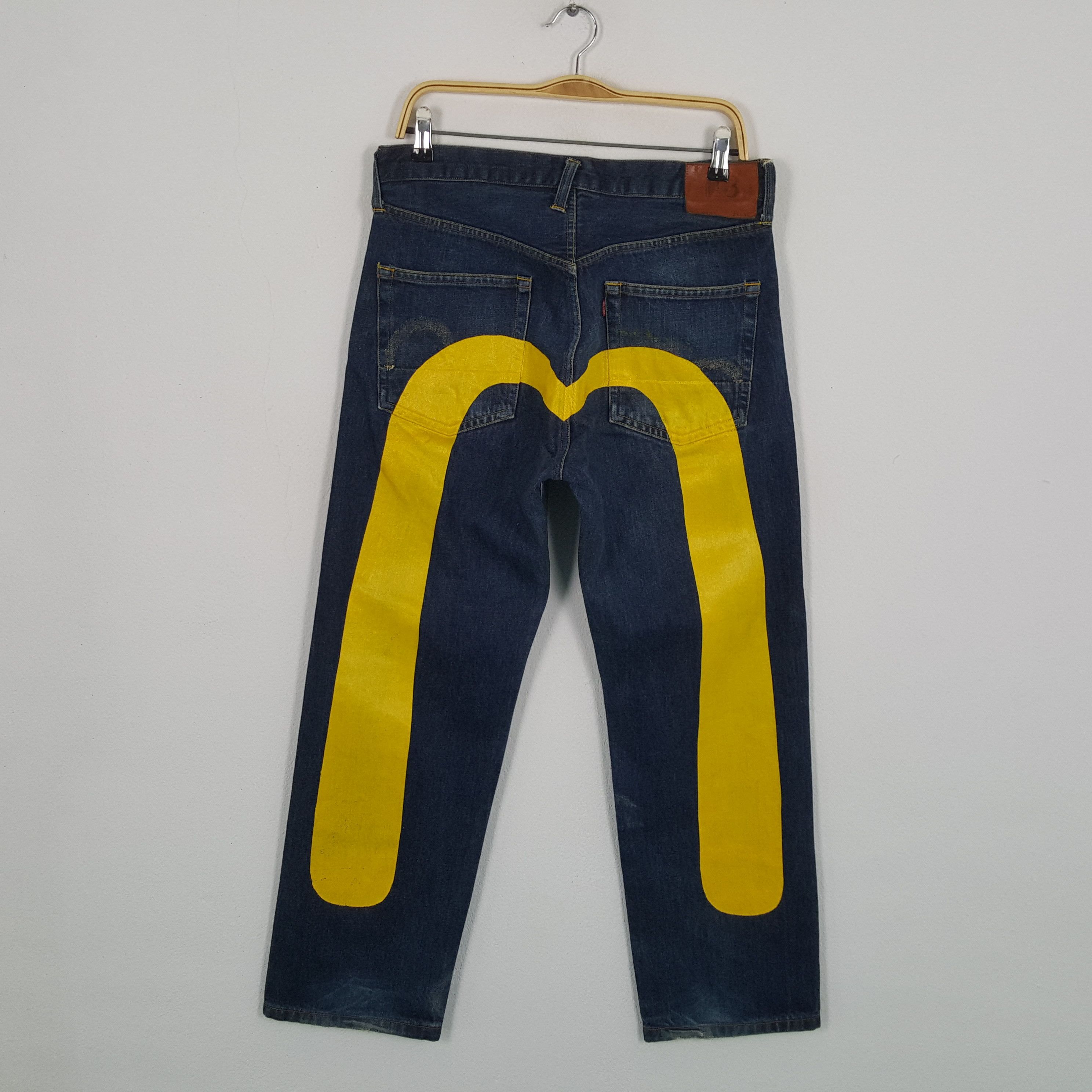 Pre-owned Evisu X Vintage Evisu Daicock Custom Style Jeans